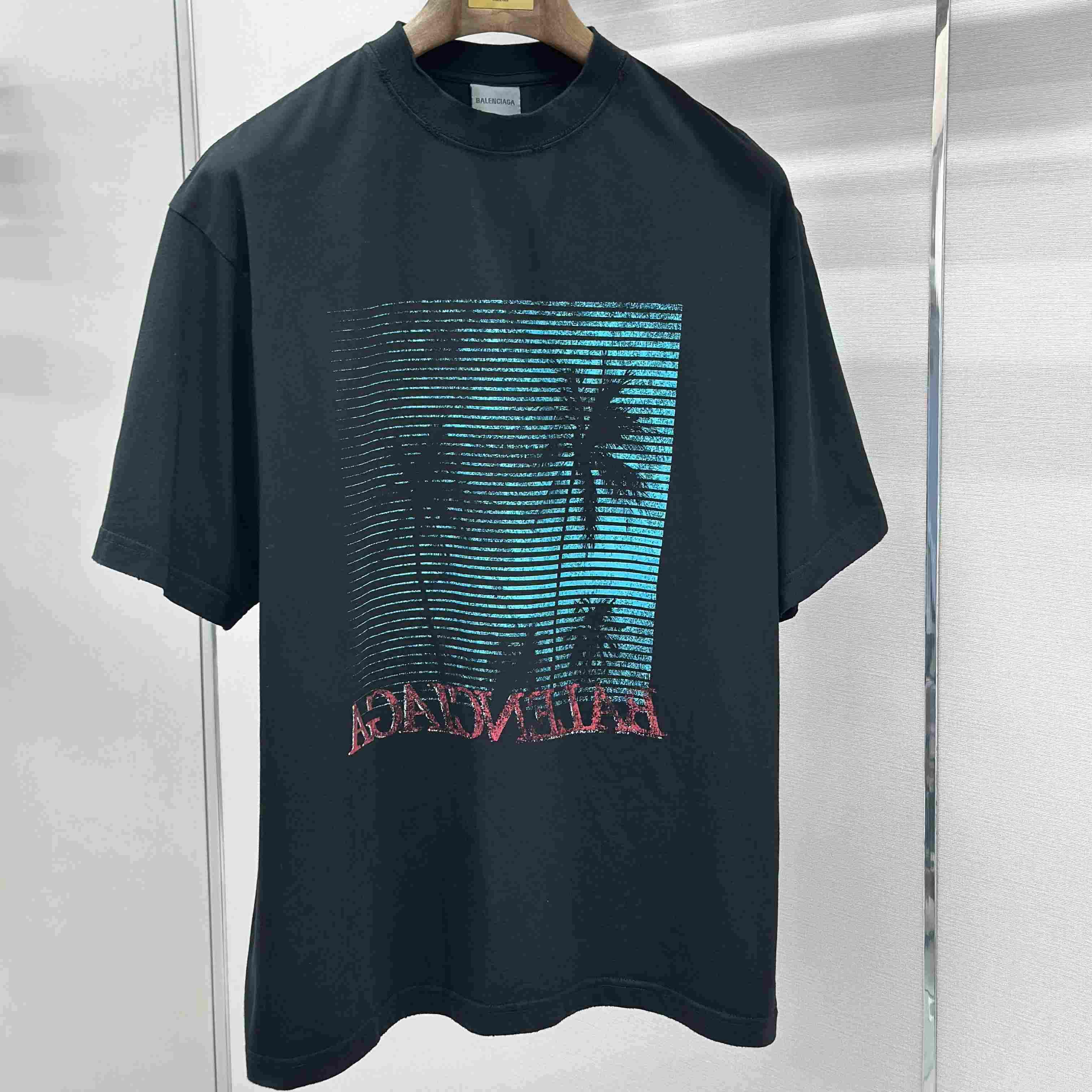 Balenciaga Printed Cotton-Jersey T-Shirt - DopestKickz