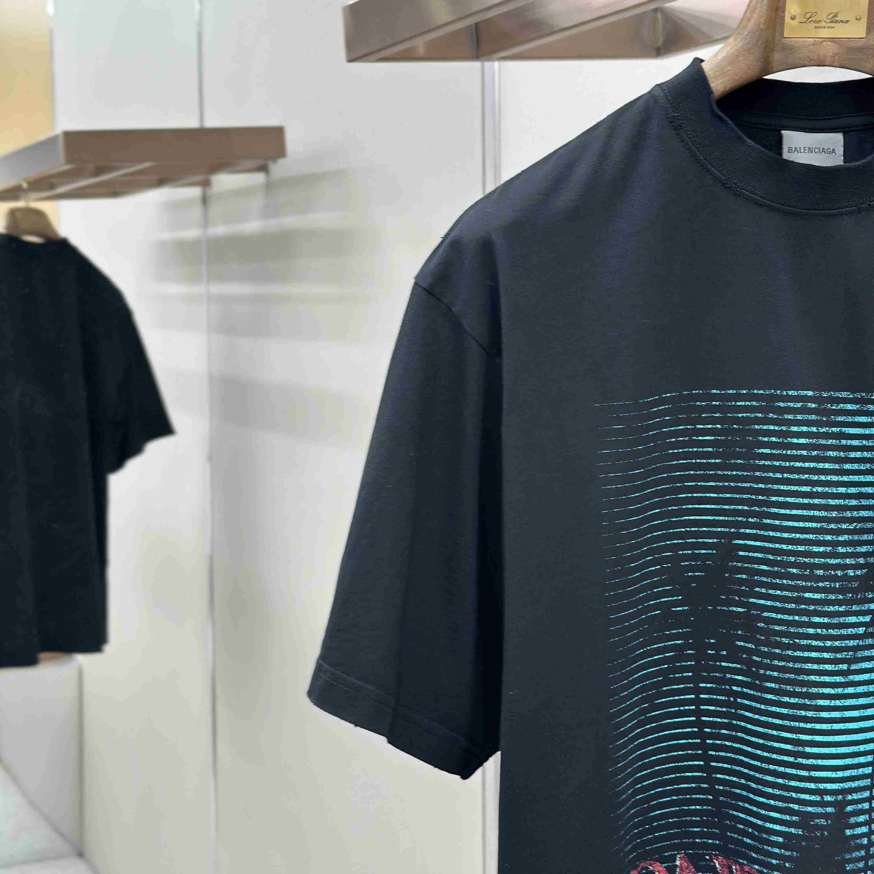 Balenciaga Printed Cotton-Jersey T-Shirt - DopestKickz