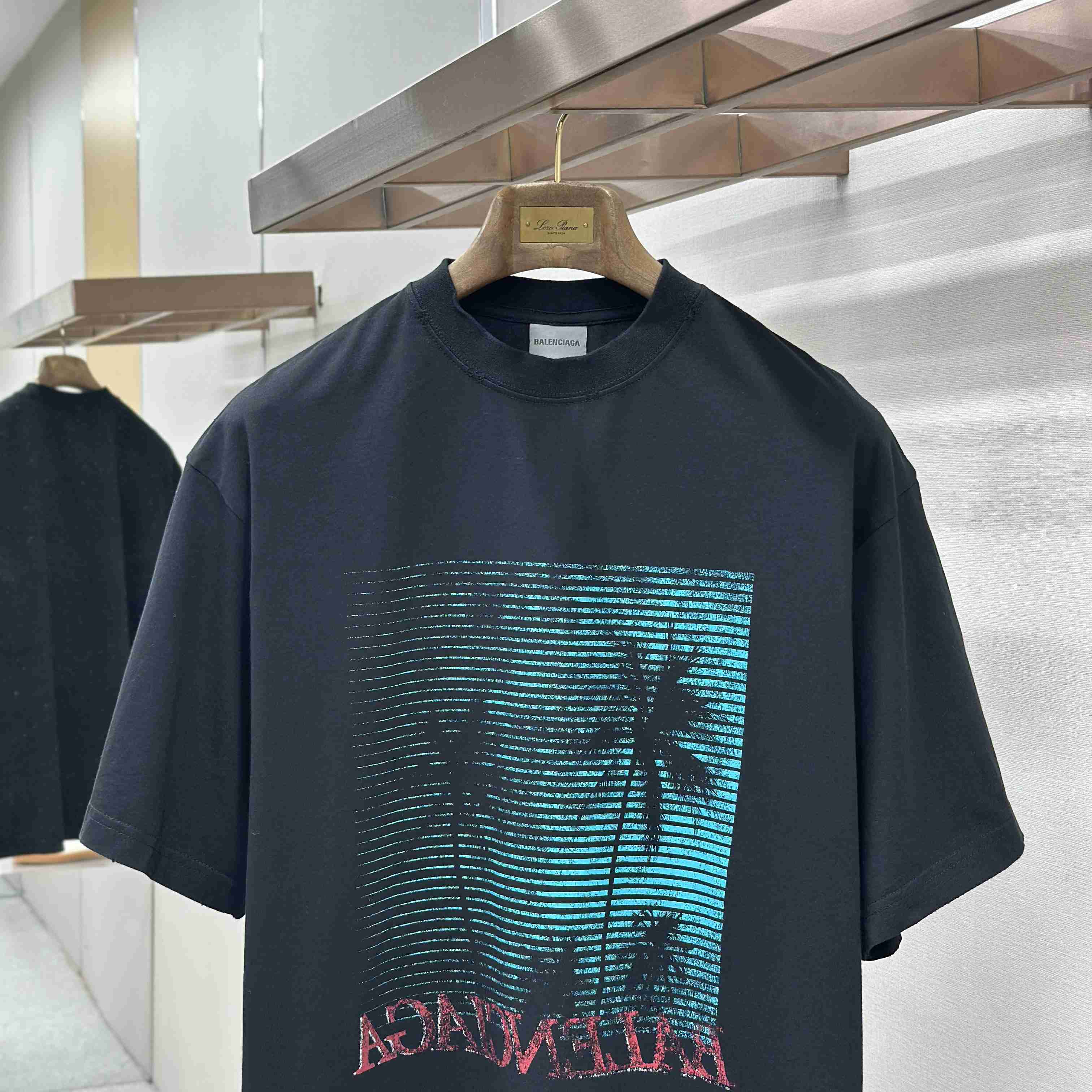 Balenciaga Printed Cotton-Jersey T-Shirt - DopestKickz