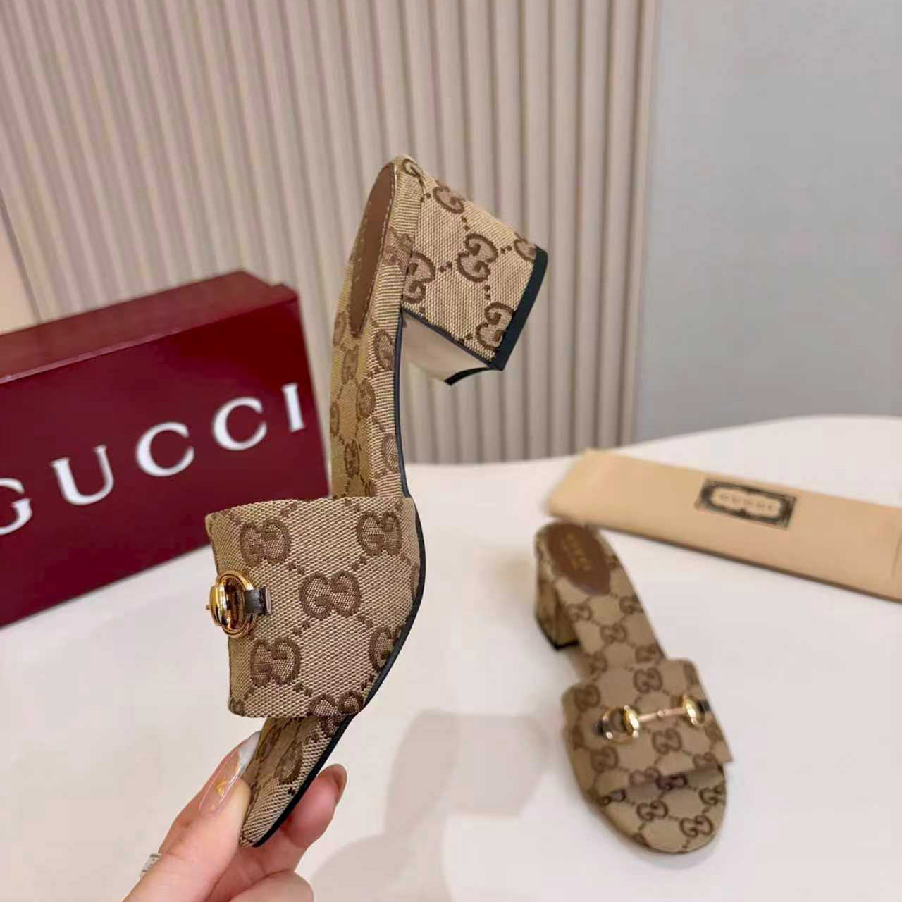 Gucci Slide Sandal With Horsebit - DopestKickz