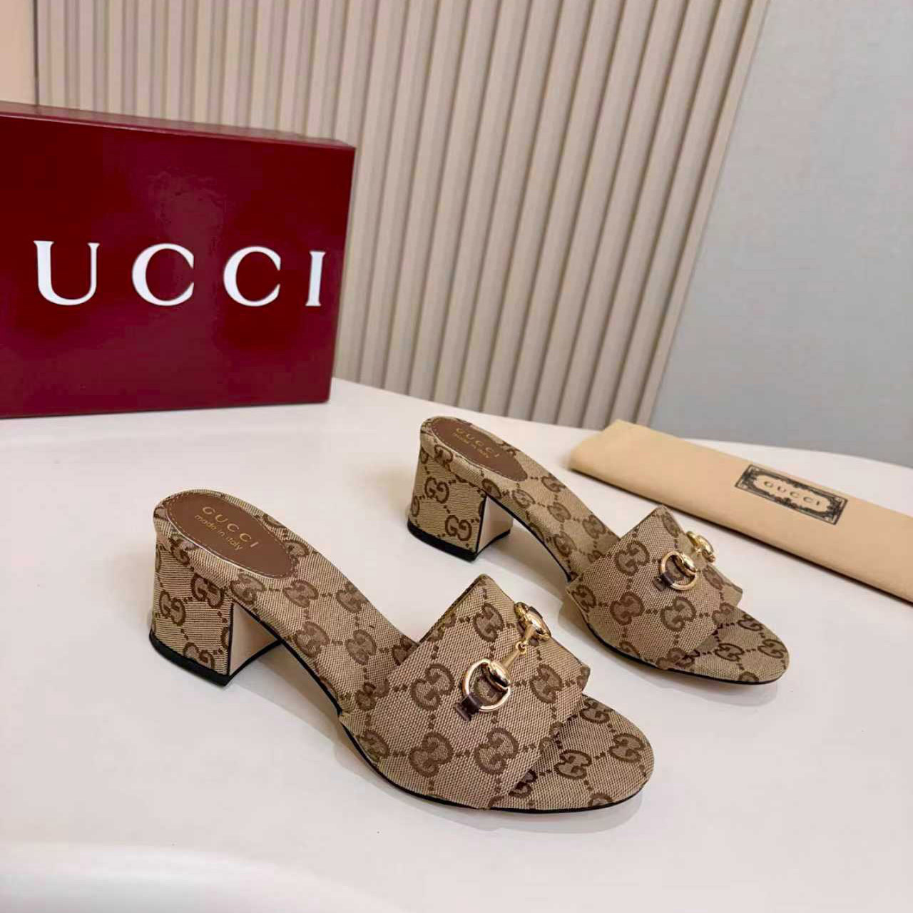 Gucci Slide Sandal With Horsebit - DopestKickz