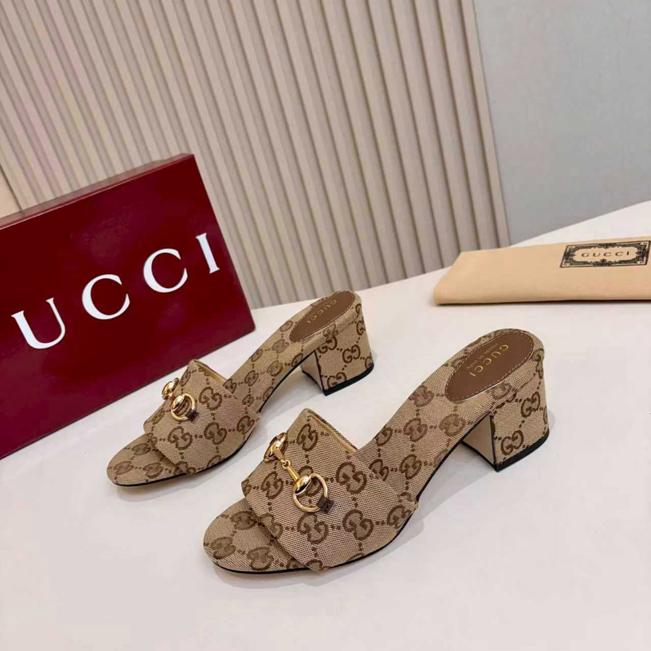Gucci Slide Sandal With Horsebit - DopestKickz