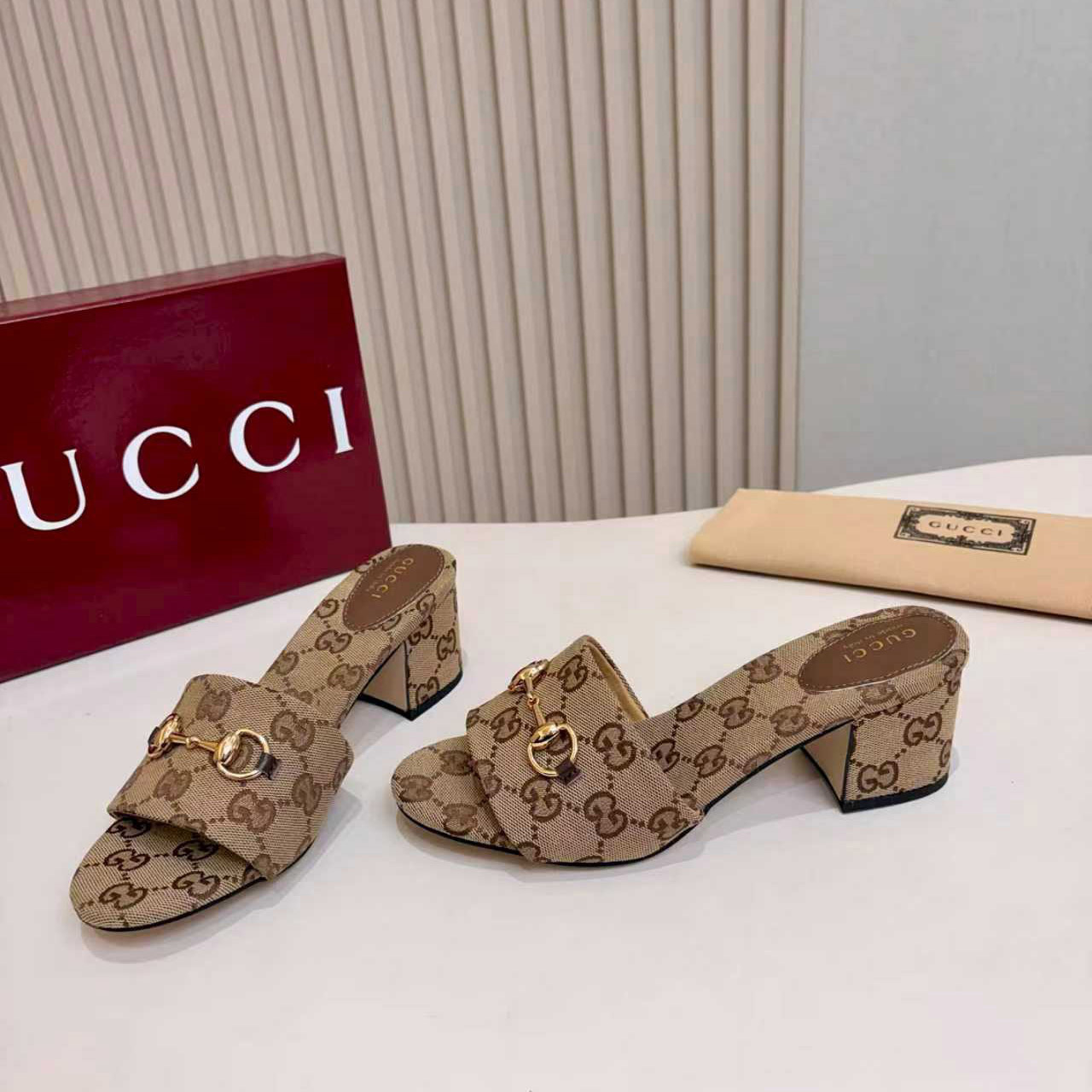 Gucci Slide Sandal With Horsebit - DopestKickz