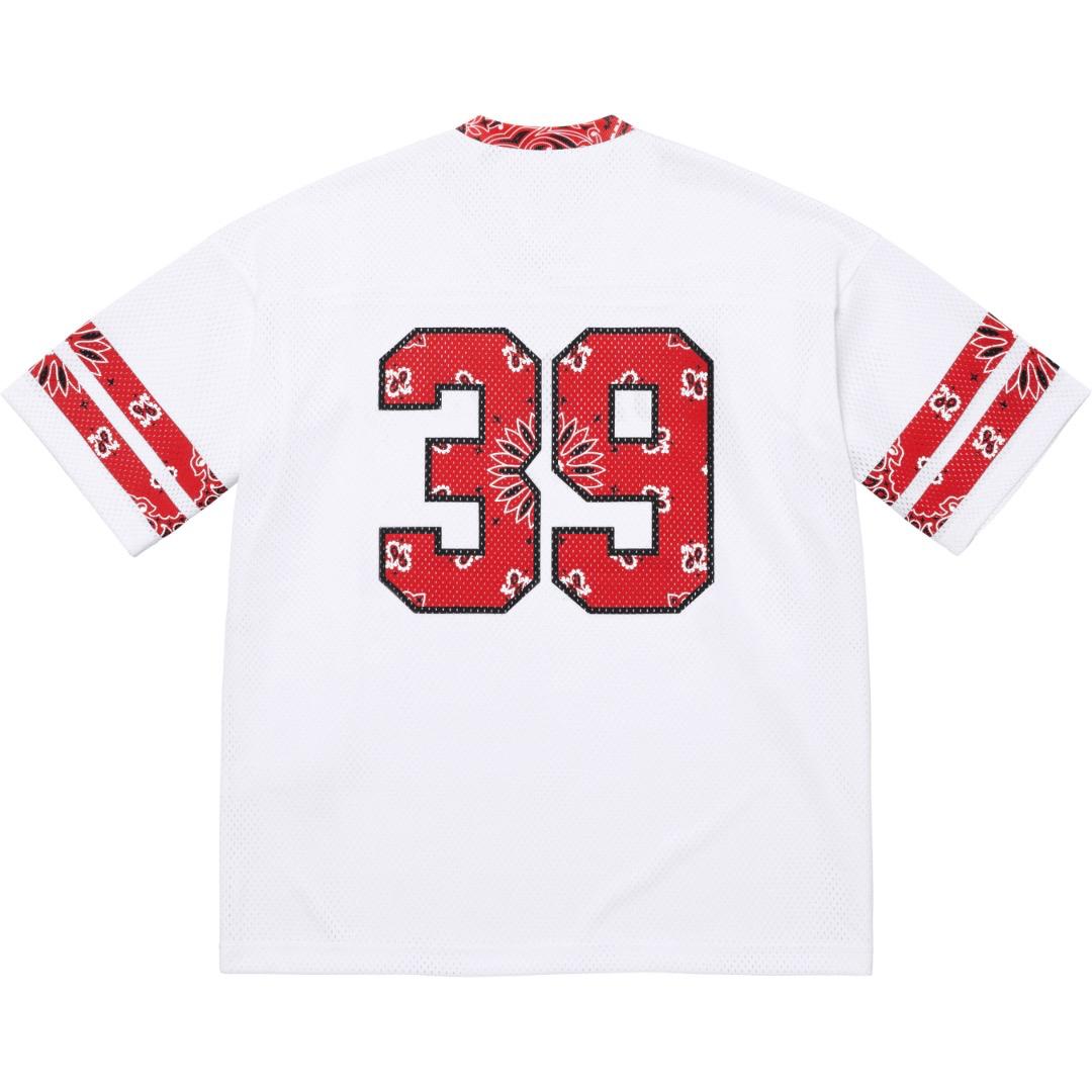 Supreme Bandana Football Jersey 'White' - DopestKickz