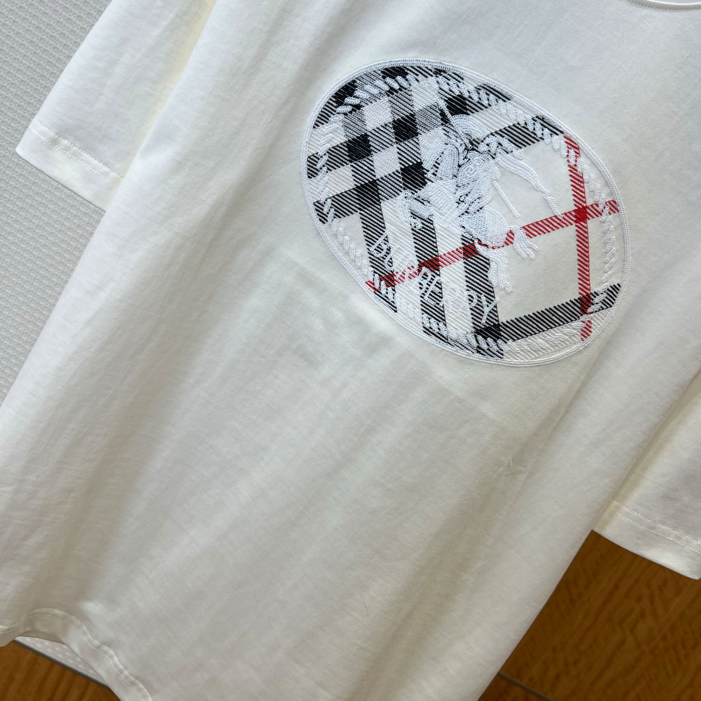 Burberry Check Knight Stamp Cotton T-shirt - DopestKickz