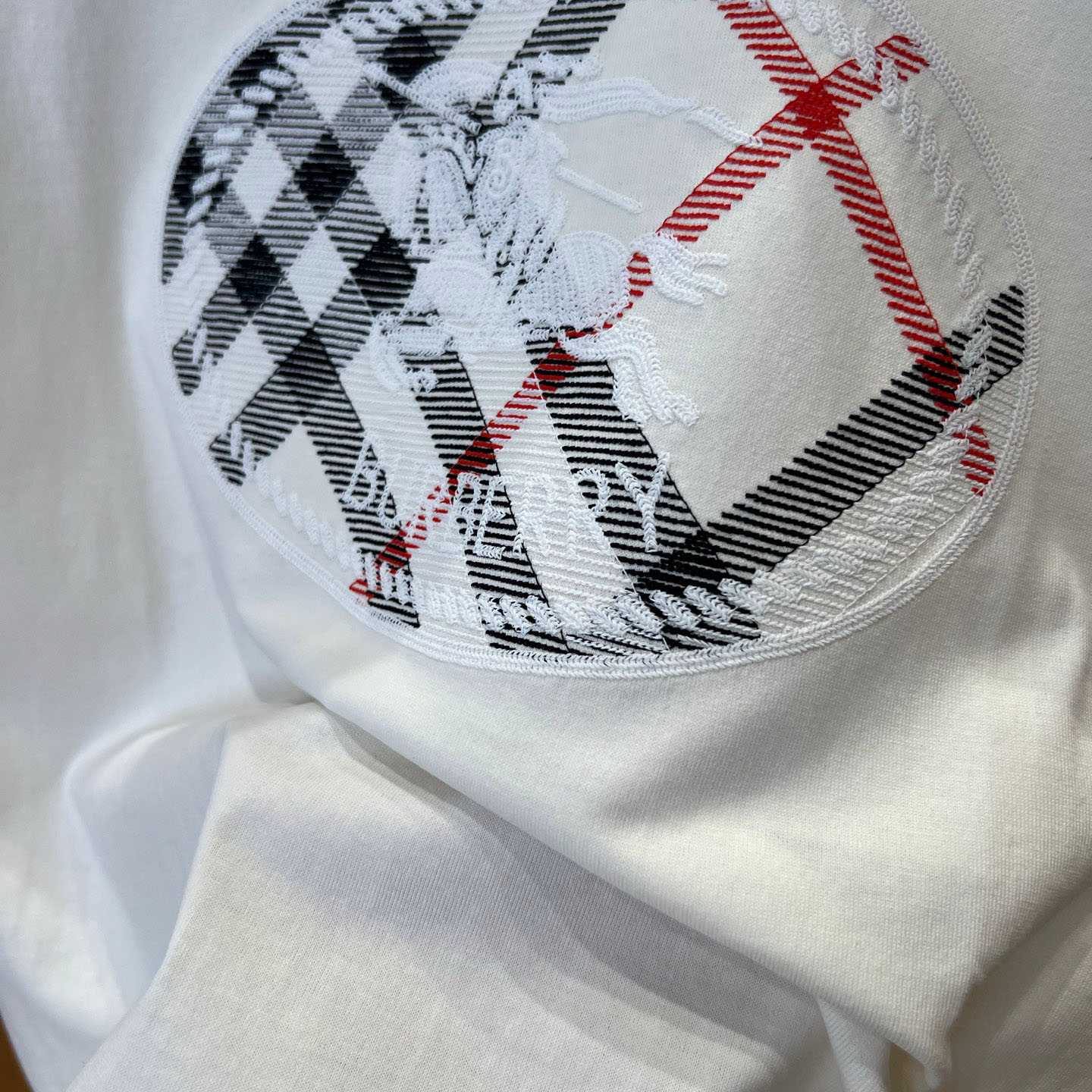 Burberry Check Knight Stamp Cotton T-shirt - DopestKickz