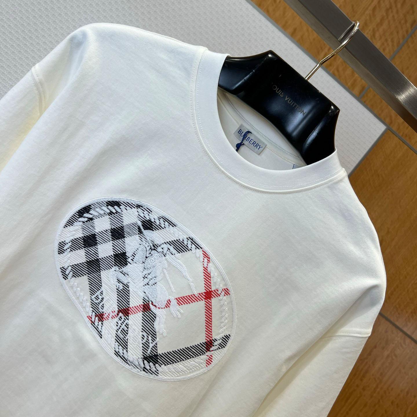Burberry Check Knight Stamp Cotton T-shirt - DopestKickz