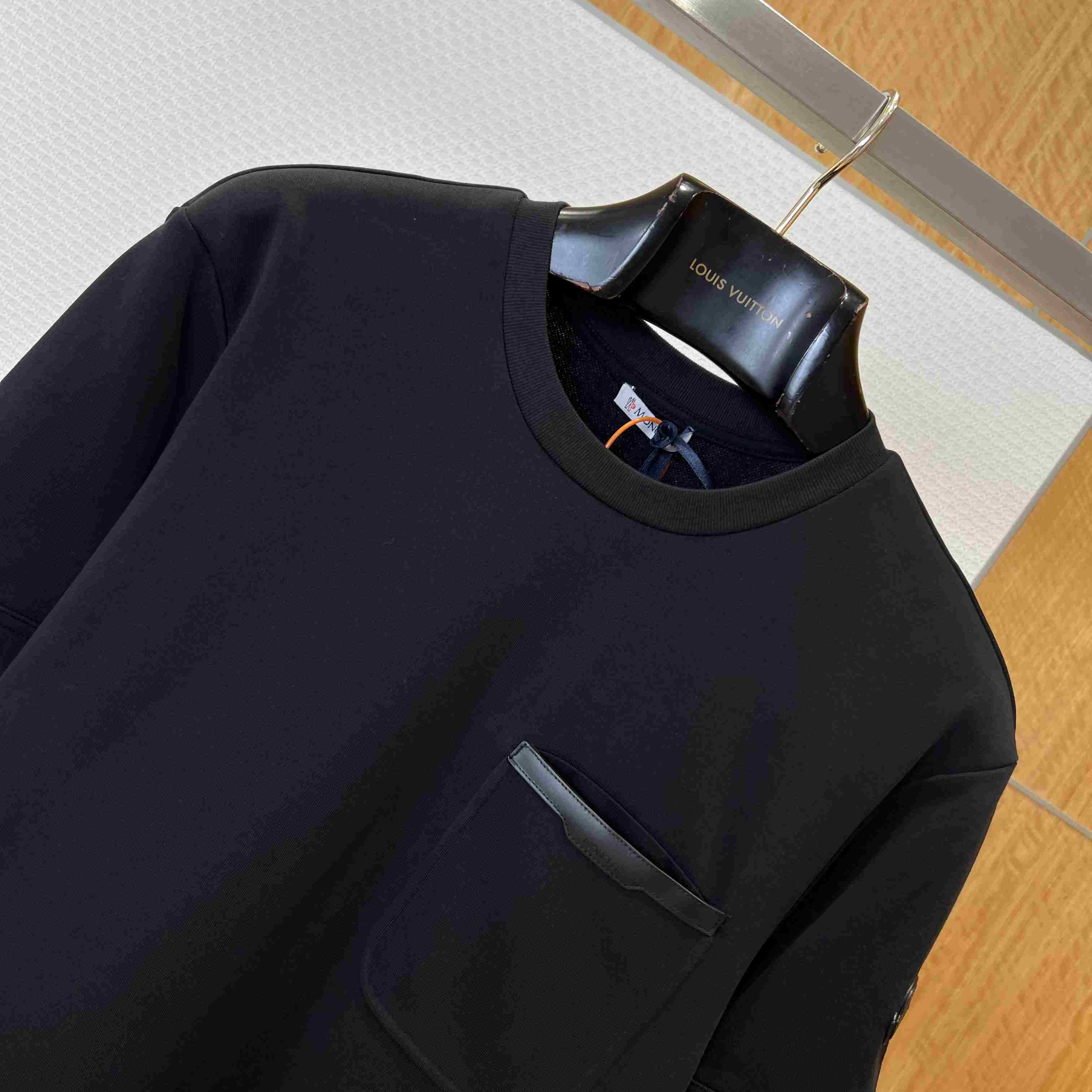 Moncler Leather-Trimmed Cotton T-Shirt - DopestKickz