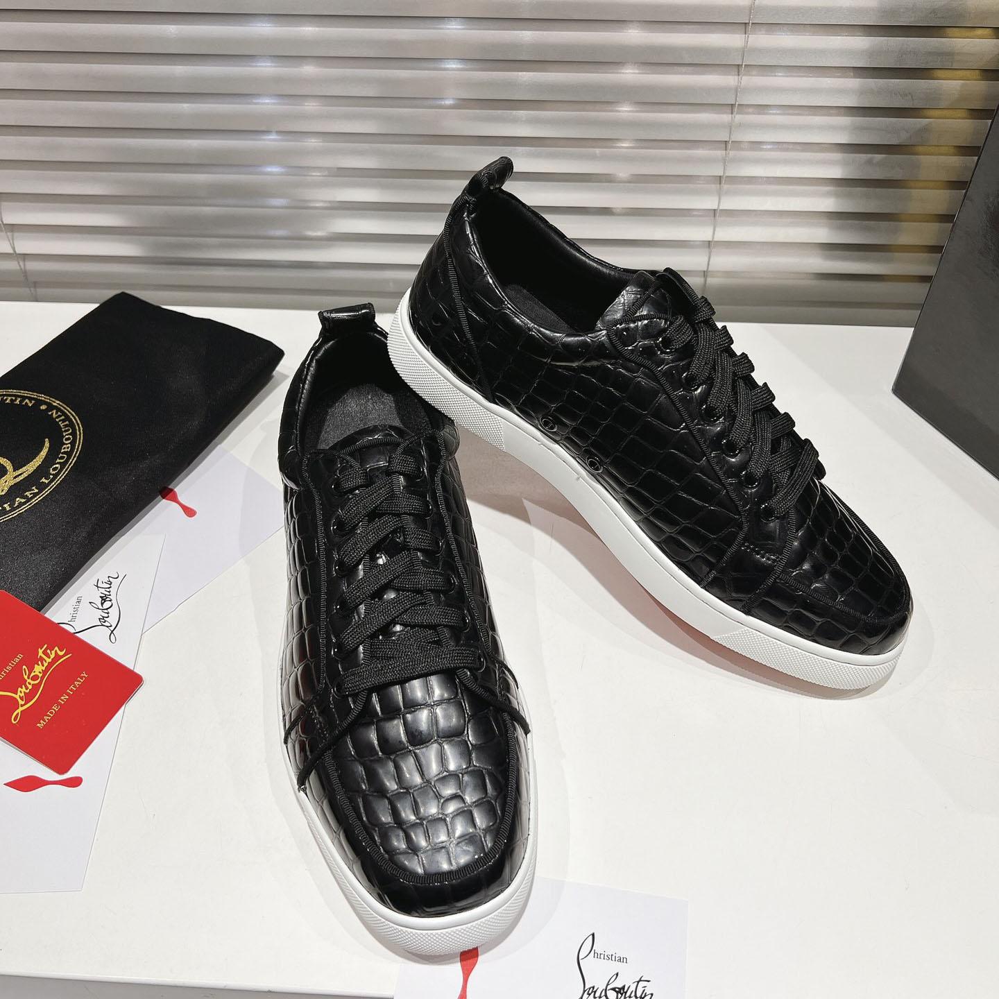 Christian Louboutin Rantulow Orlato Croc-Effect Low-Top Sneakers - DopestKickz