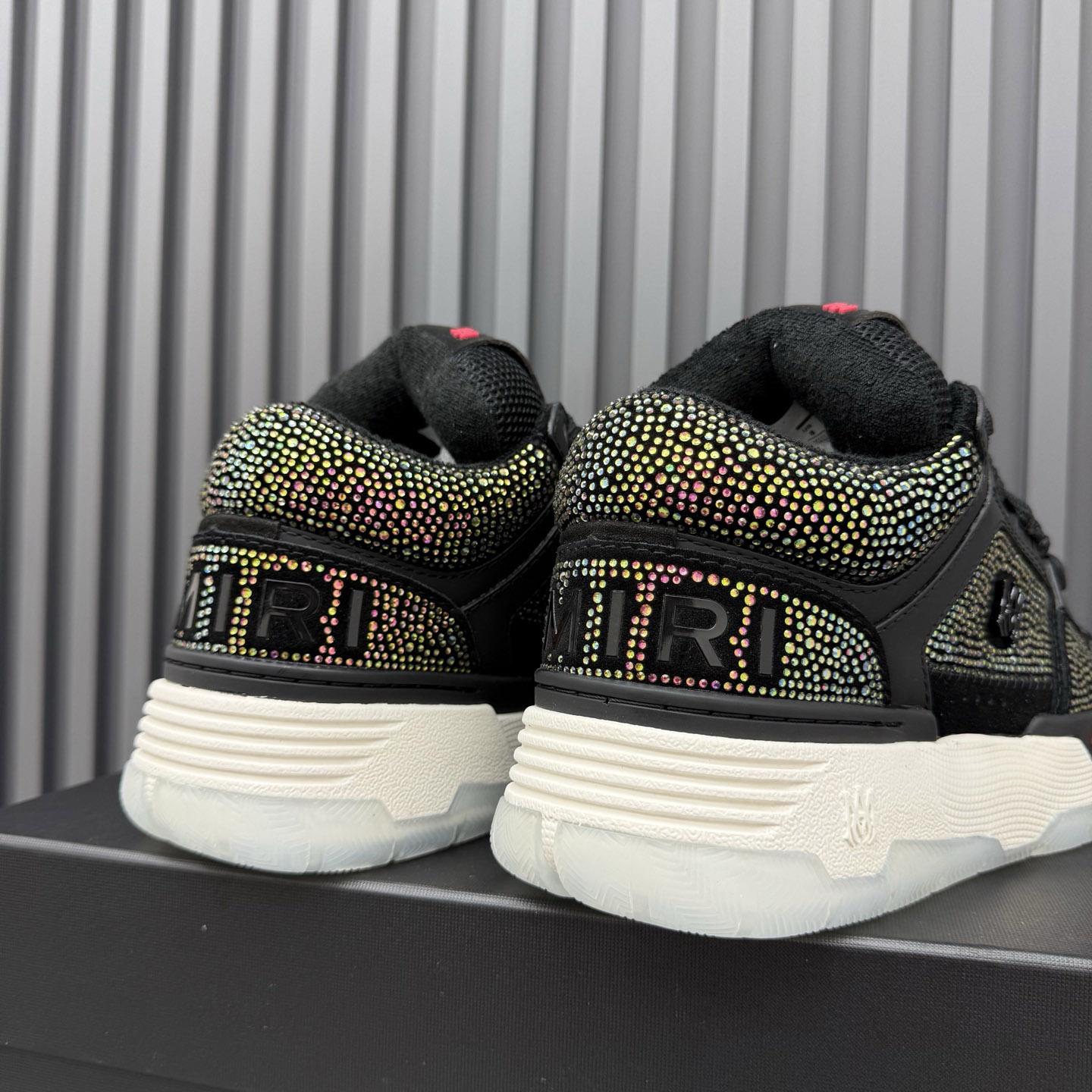 Amiri Black Crystal MA-1 Sneakers - DopestKickz