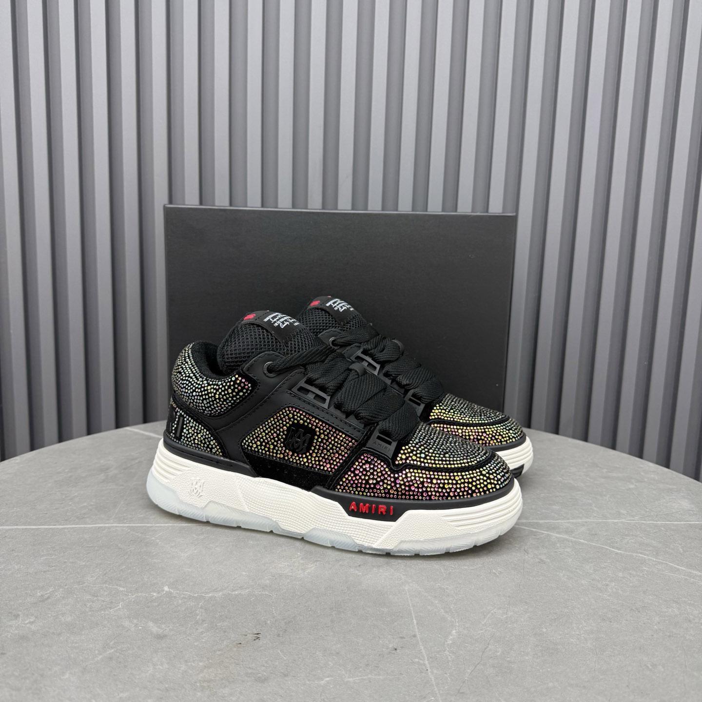 Amiri Black Crystal MA-1 Sneakers - DopestKickz