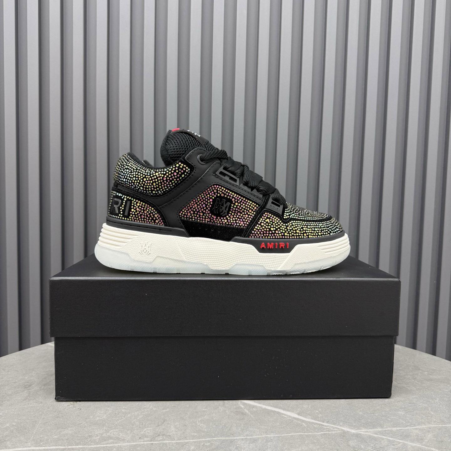 Amiri Black Crystal MA-1 Sneakers - DopestKickz