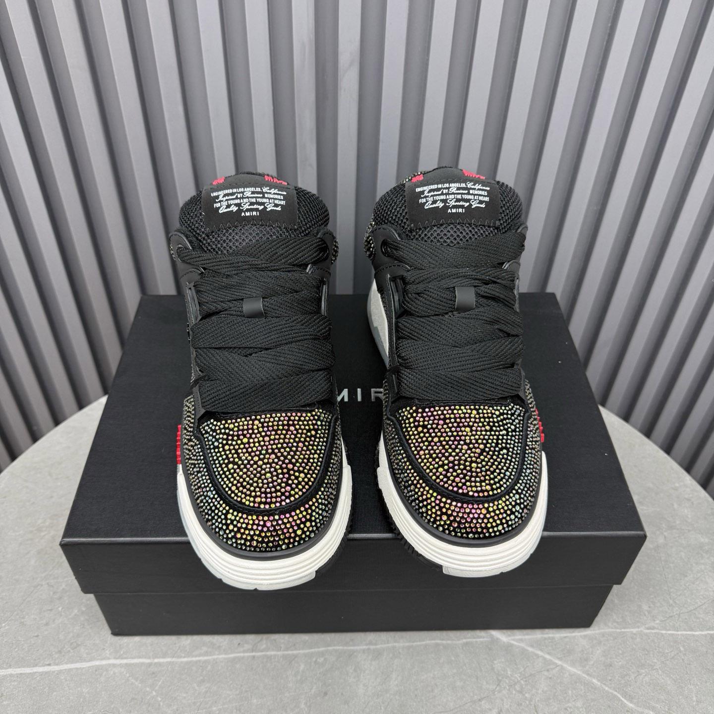 Amiri Black Crystal MA-1 Sneakers - DopestKickz