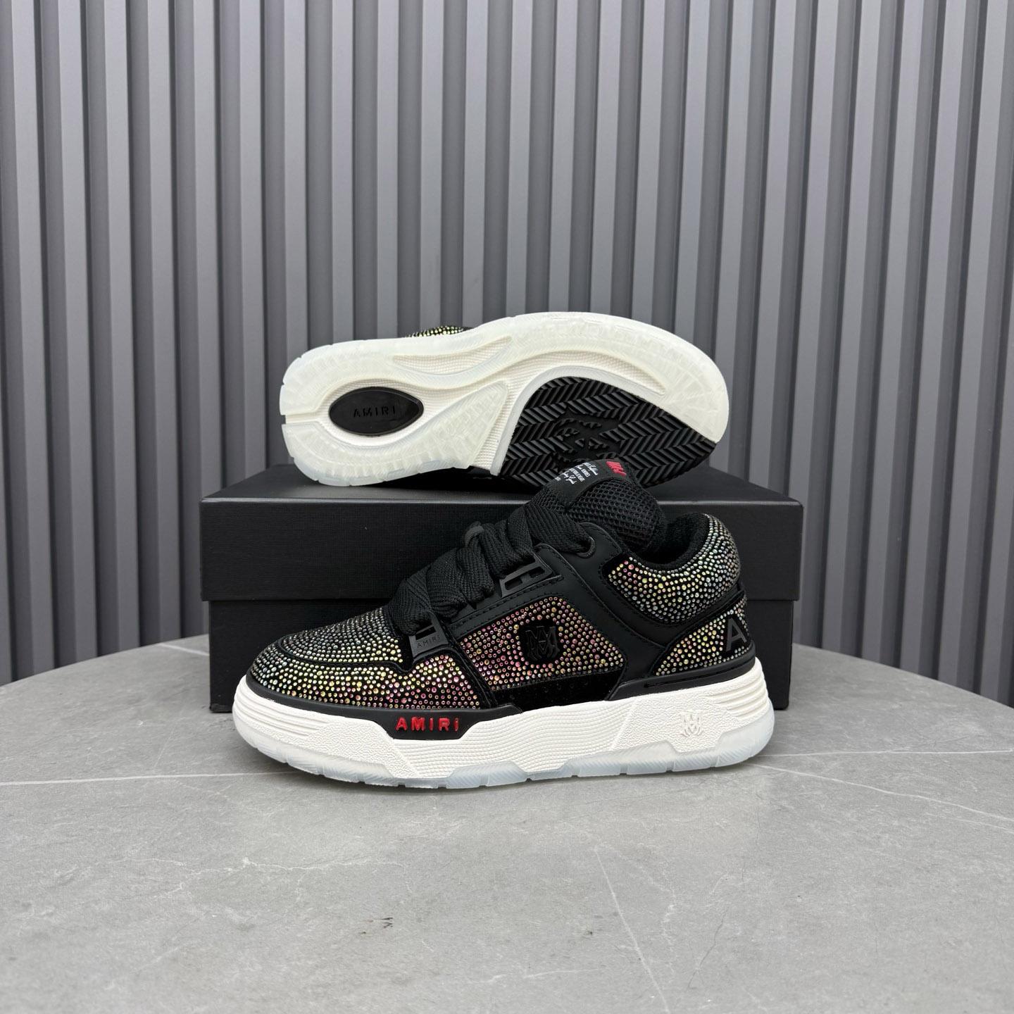 Amiri Black Crystal MA-1 Sneakers - DopestKickz