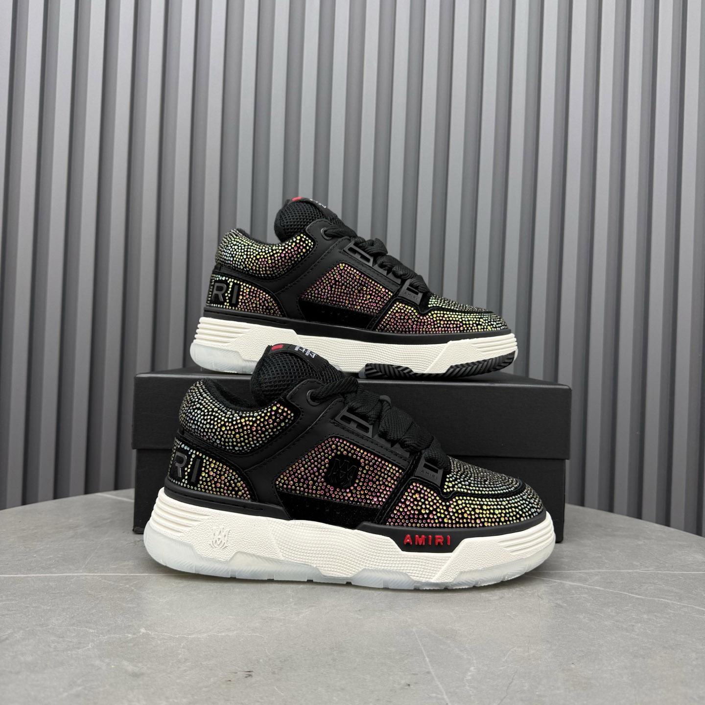 Amiri Black Crystal MA-1 Sneakers - DopestKickz