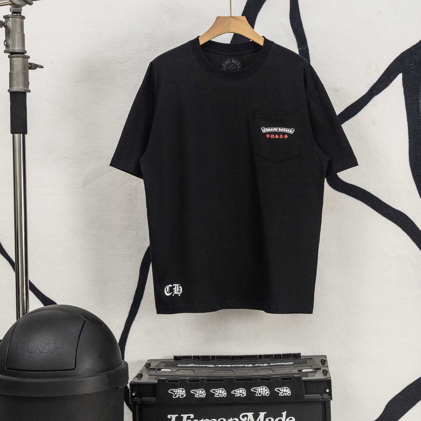 Chrome Hearts USA Flag Tee 'Black' - DopestKickz