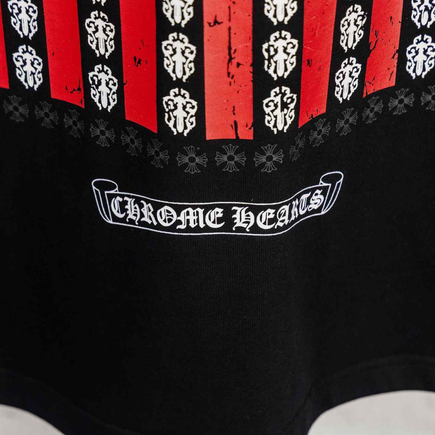 Chrome Hearts USA Flag Tee 'Black' - DopestKickz