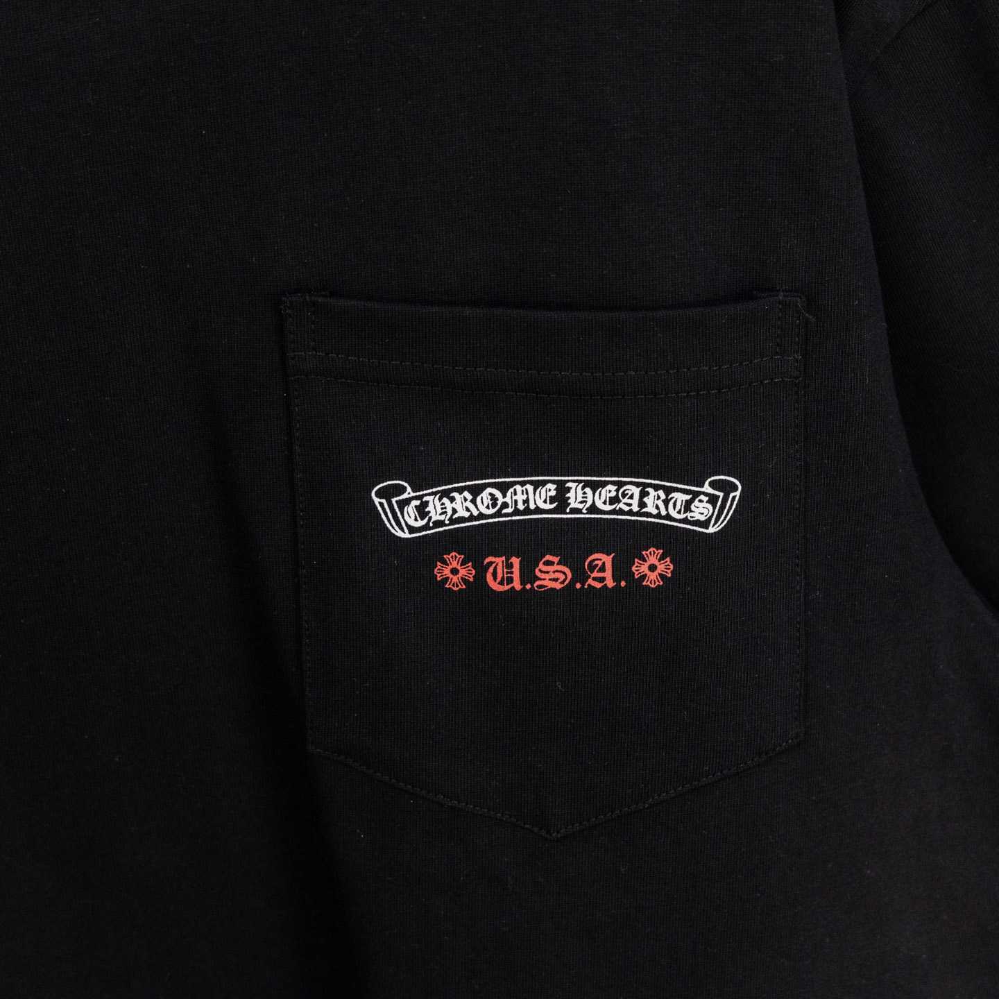 Chrome Hearts USA Flag Tee 'Black' - DopestKickz