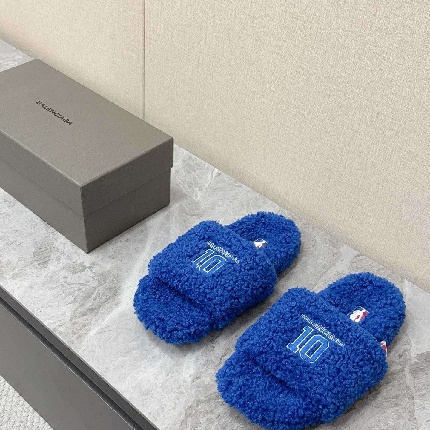 Balenciaga | Nba Collaboration Furry Open Mule - DopestKickz