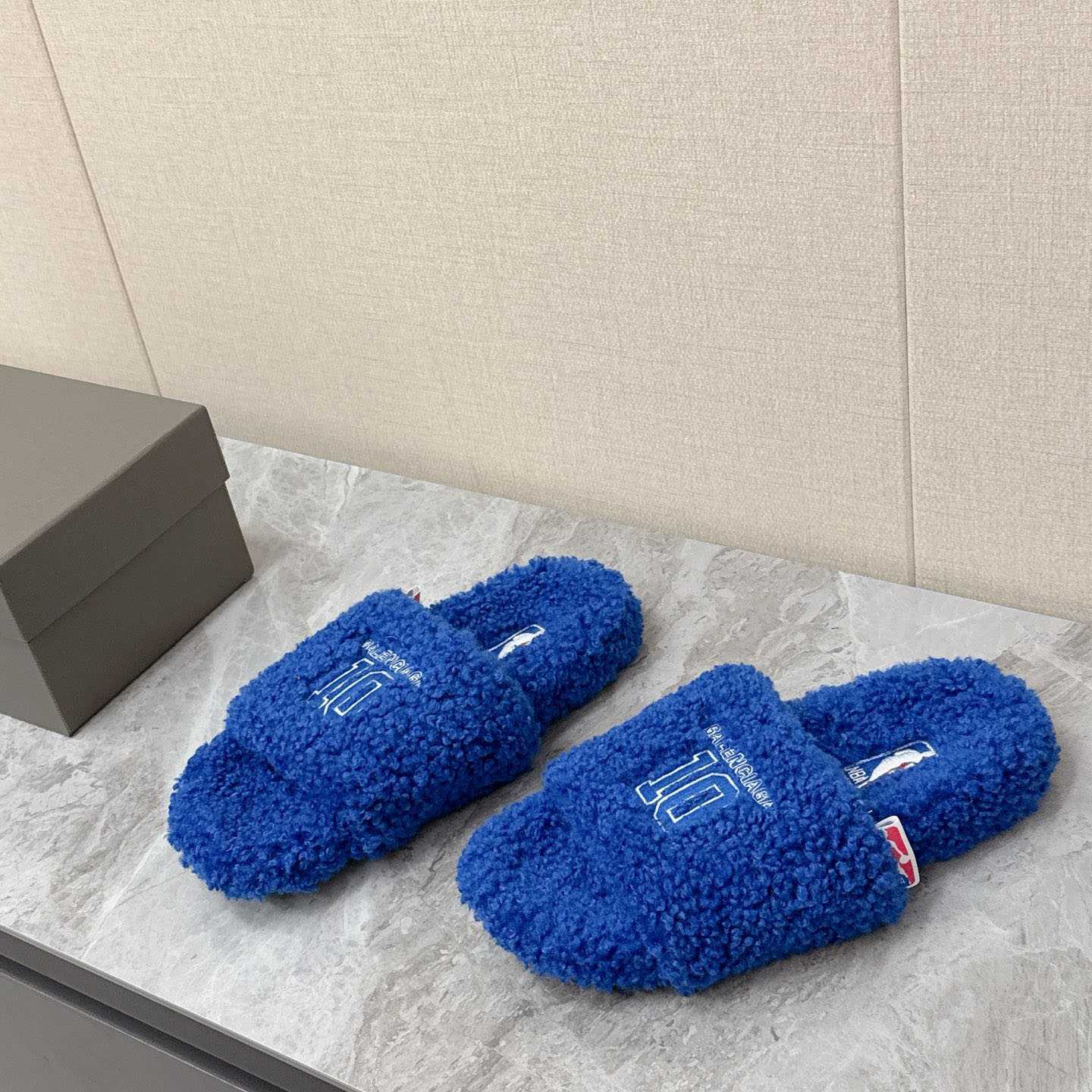 Balenciaga | Nba Collaboration Furry Open Mule - DopestKickz