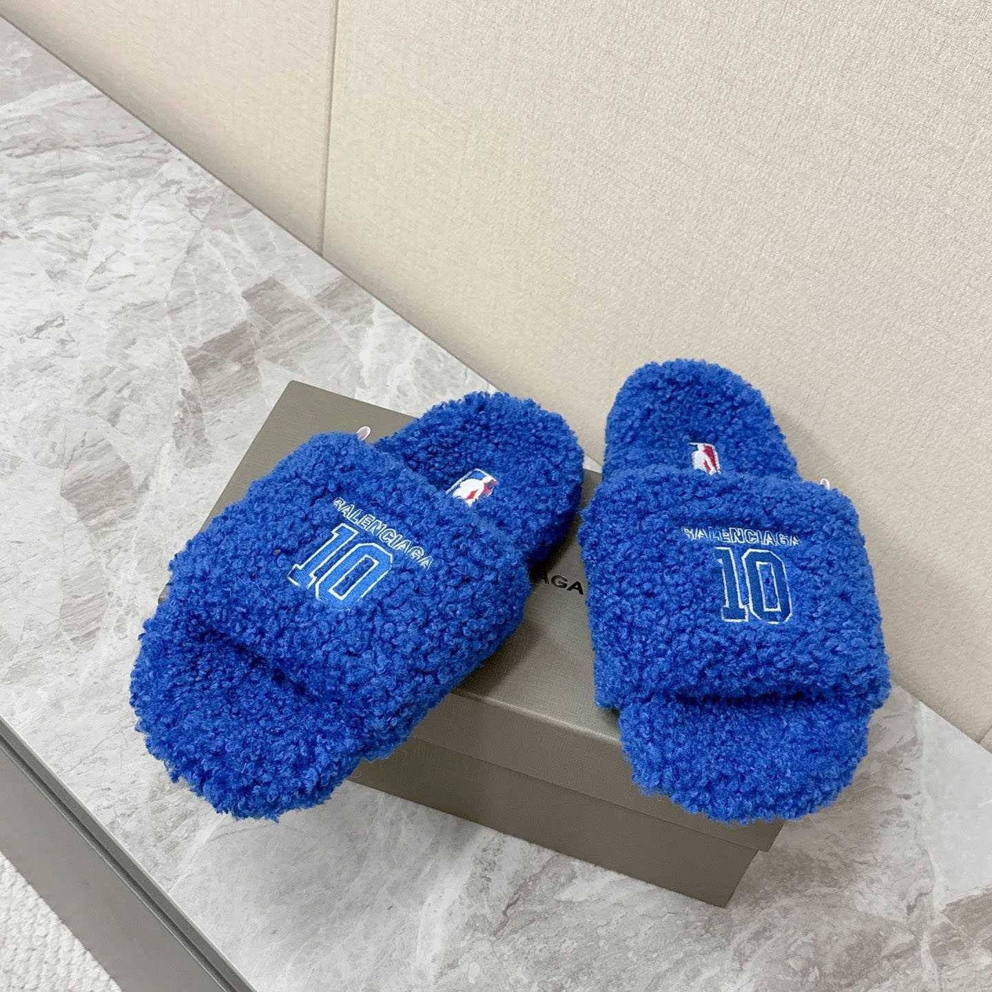 Balenciaga | Nba Collaboration Furry Open Mule - DopestKickz