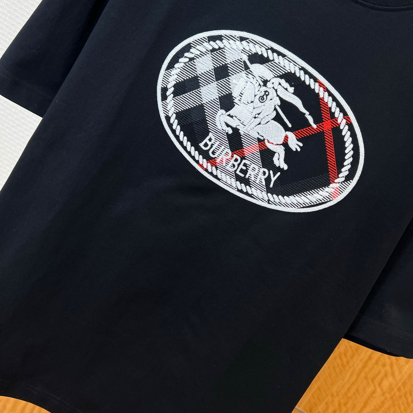 Burberry Check Knight Stamp Cotton T-shirt - DopestKickz