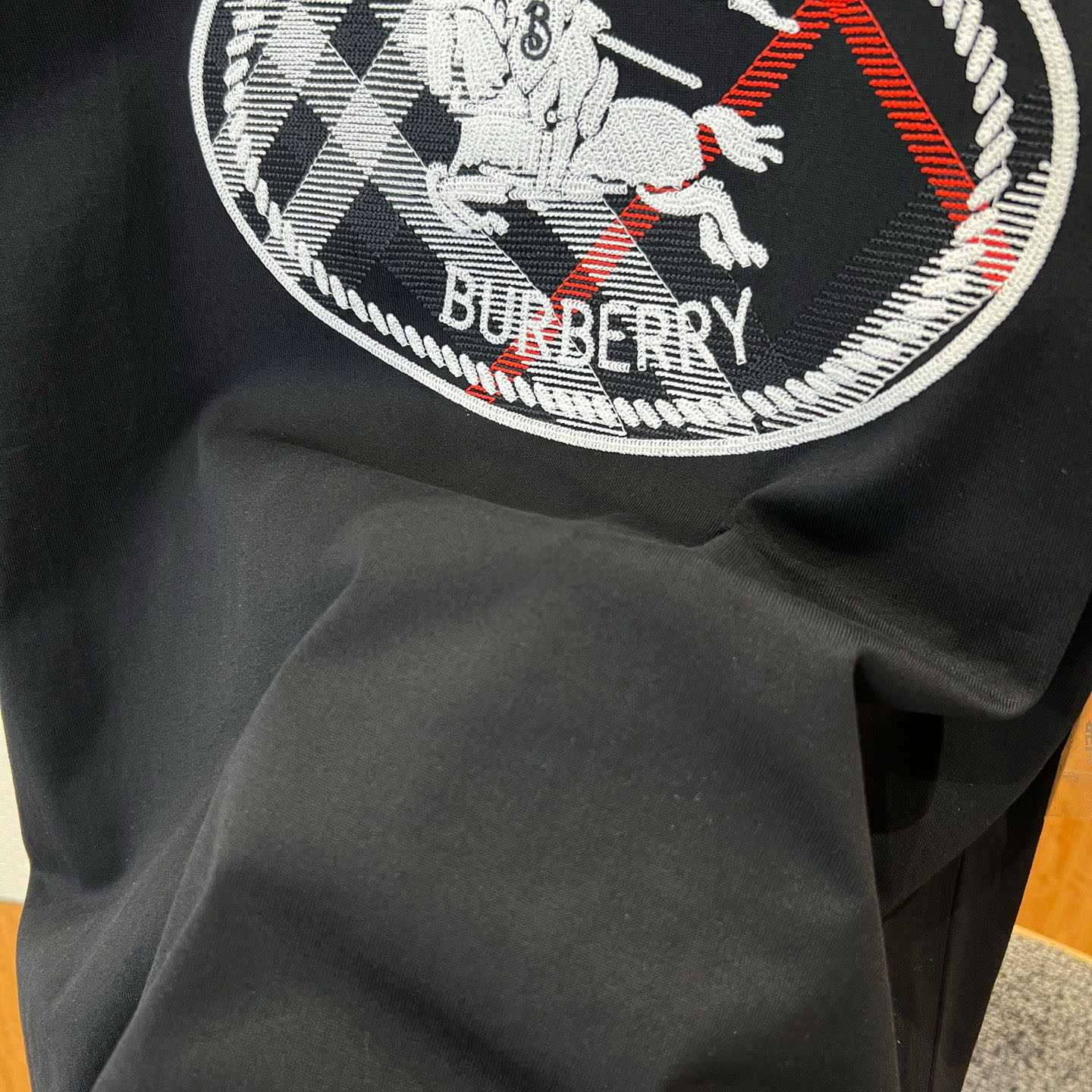 Burberry Check Knight Stamp Cotton T-shirt - DopestKickz