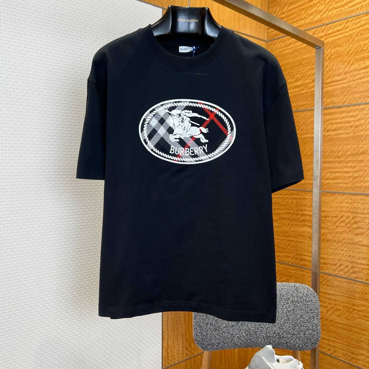 Burberry Check Knight Stamp Cotton T-shirt - DopestKickz