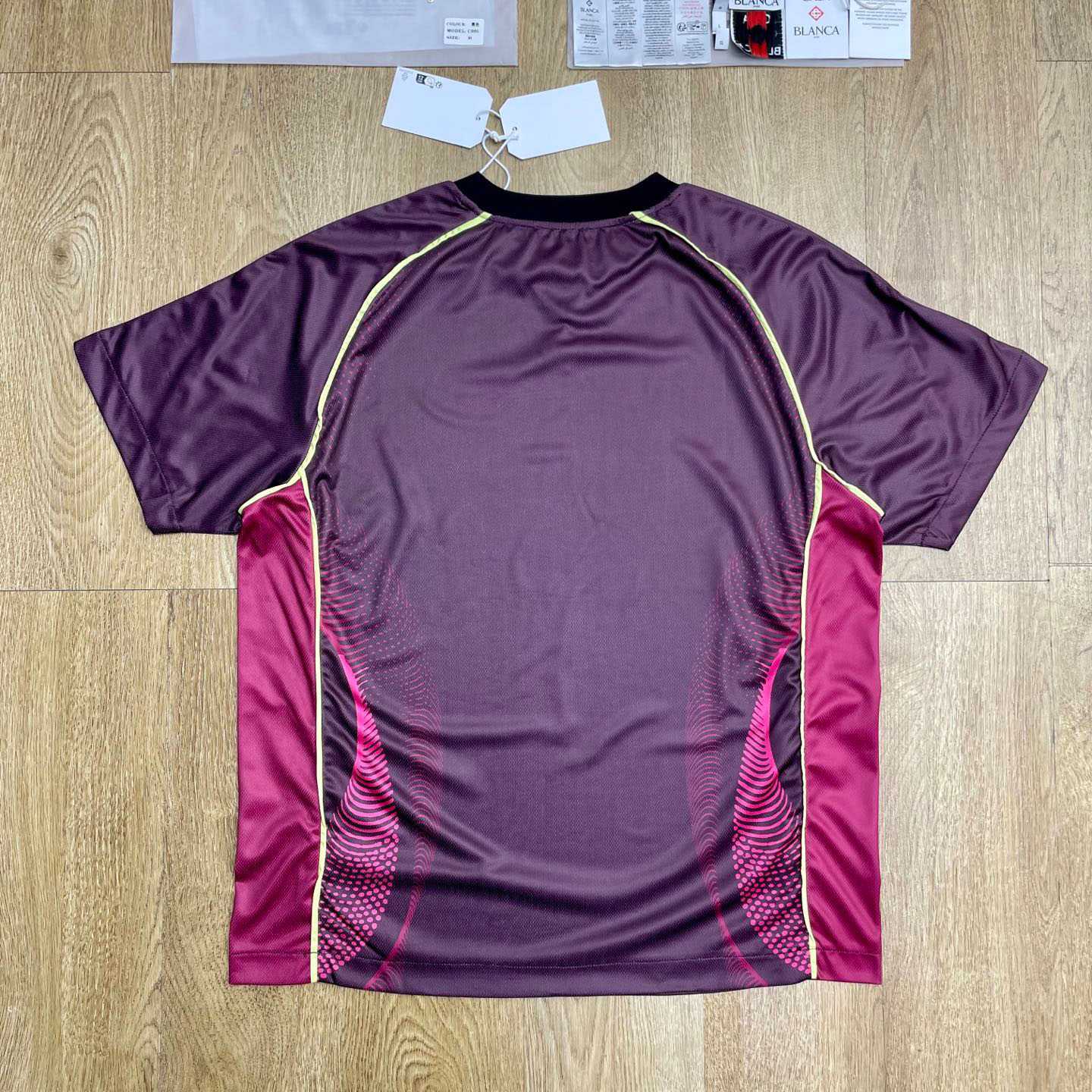 Casablanca Aubergine Gradient Short Sleeve Football Jersey   C1141 - DopestKickz