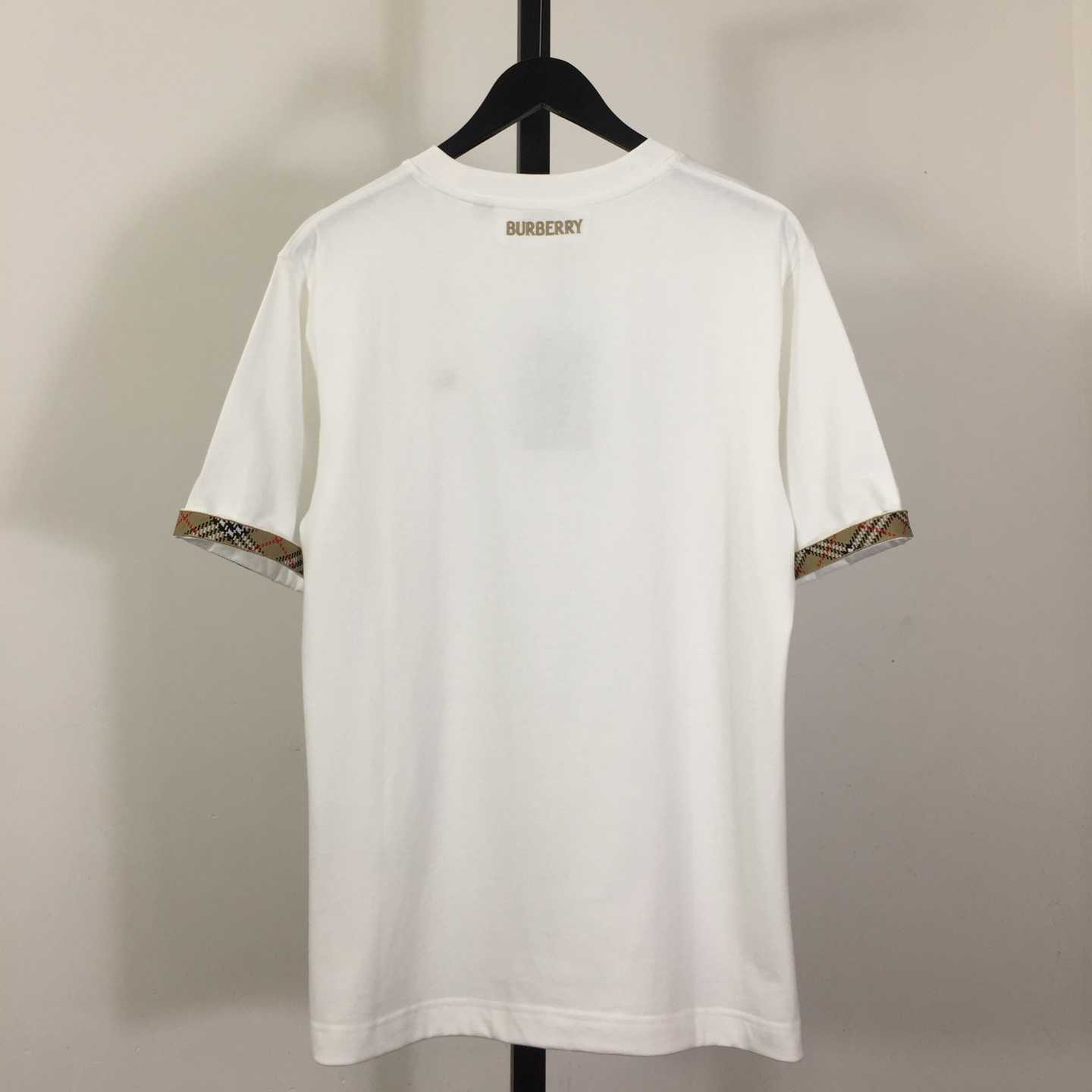 Burberry Check Trim Cotton T-shirt - DopestKickz