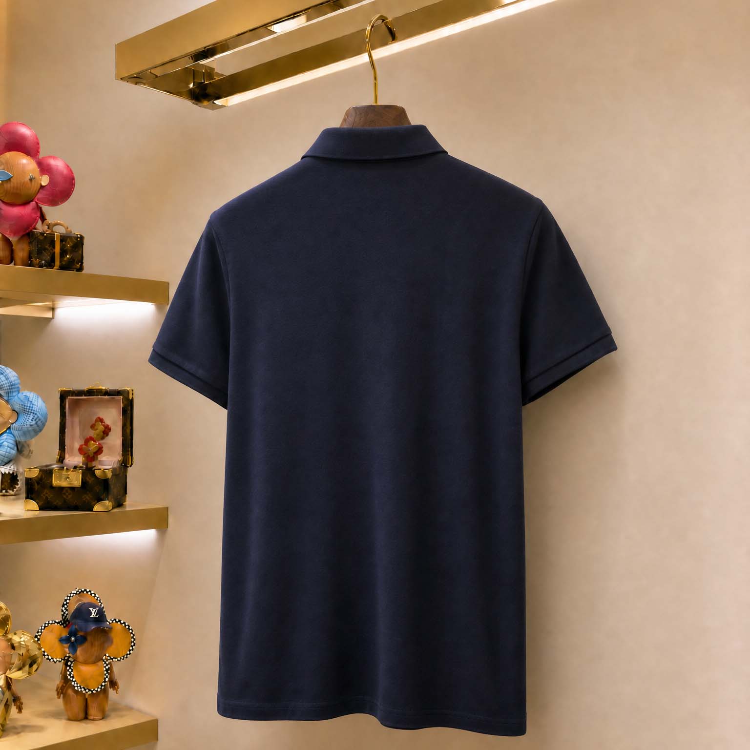 Moncler Logo Patch Cotton Polo Shirt - DopestKickz