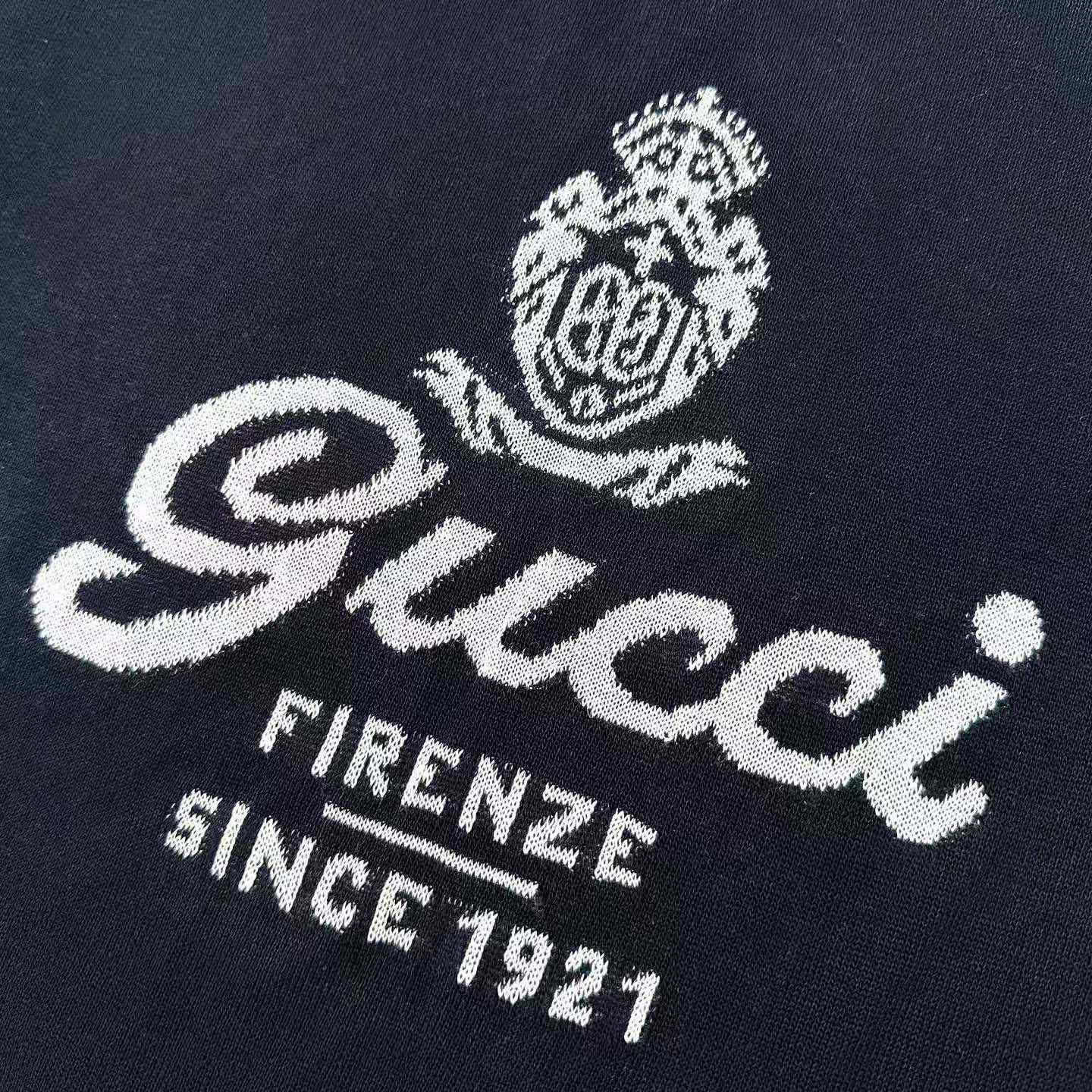 Gucci Knit Silk Linen T-shirt With Intarsia - DopestKickz
