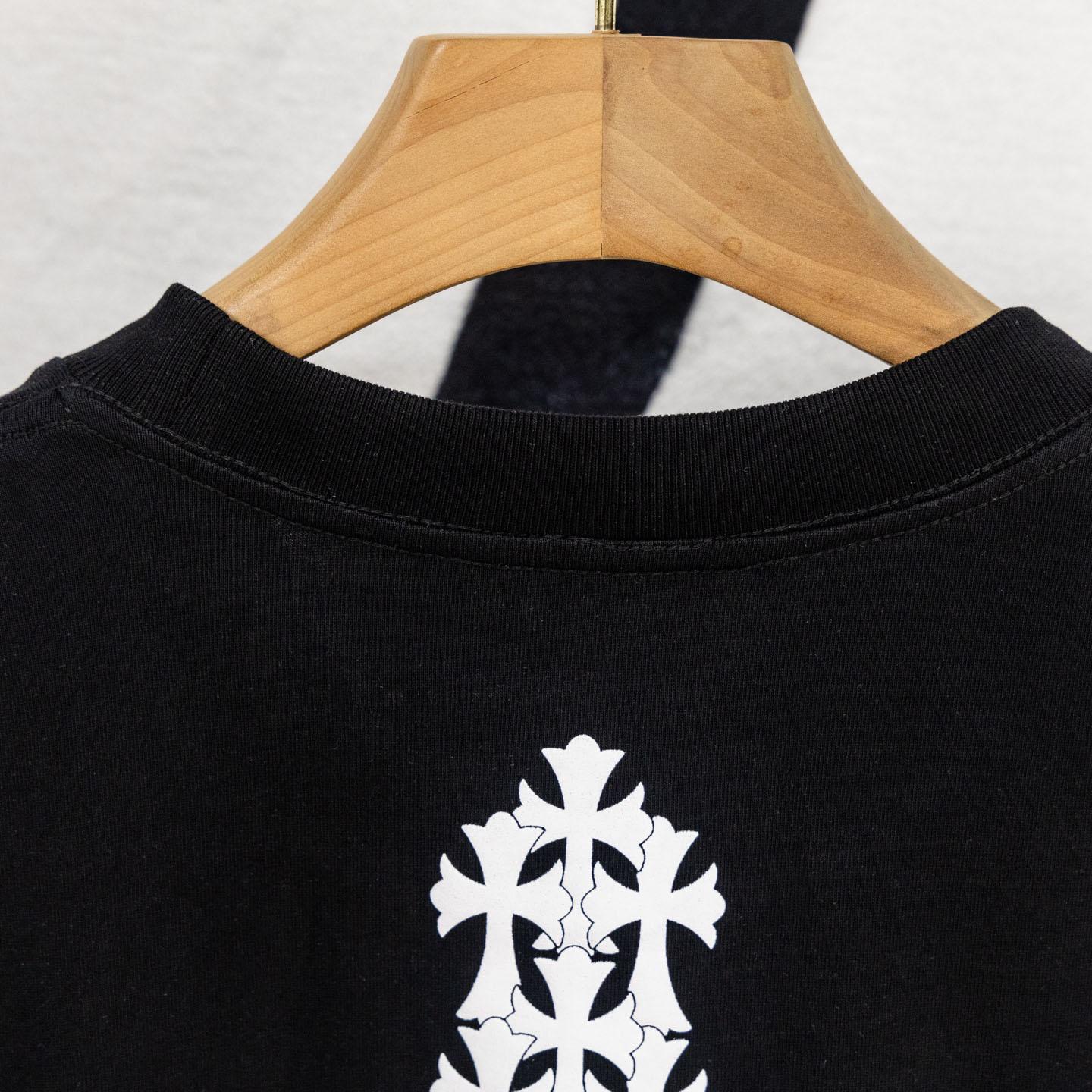 Chrome Hearts Cross Tire Tracks Pocket T-Shirt 'Black' - DopestKickz