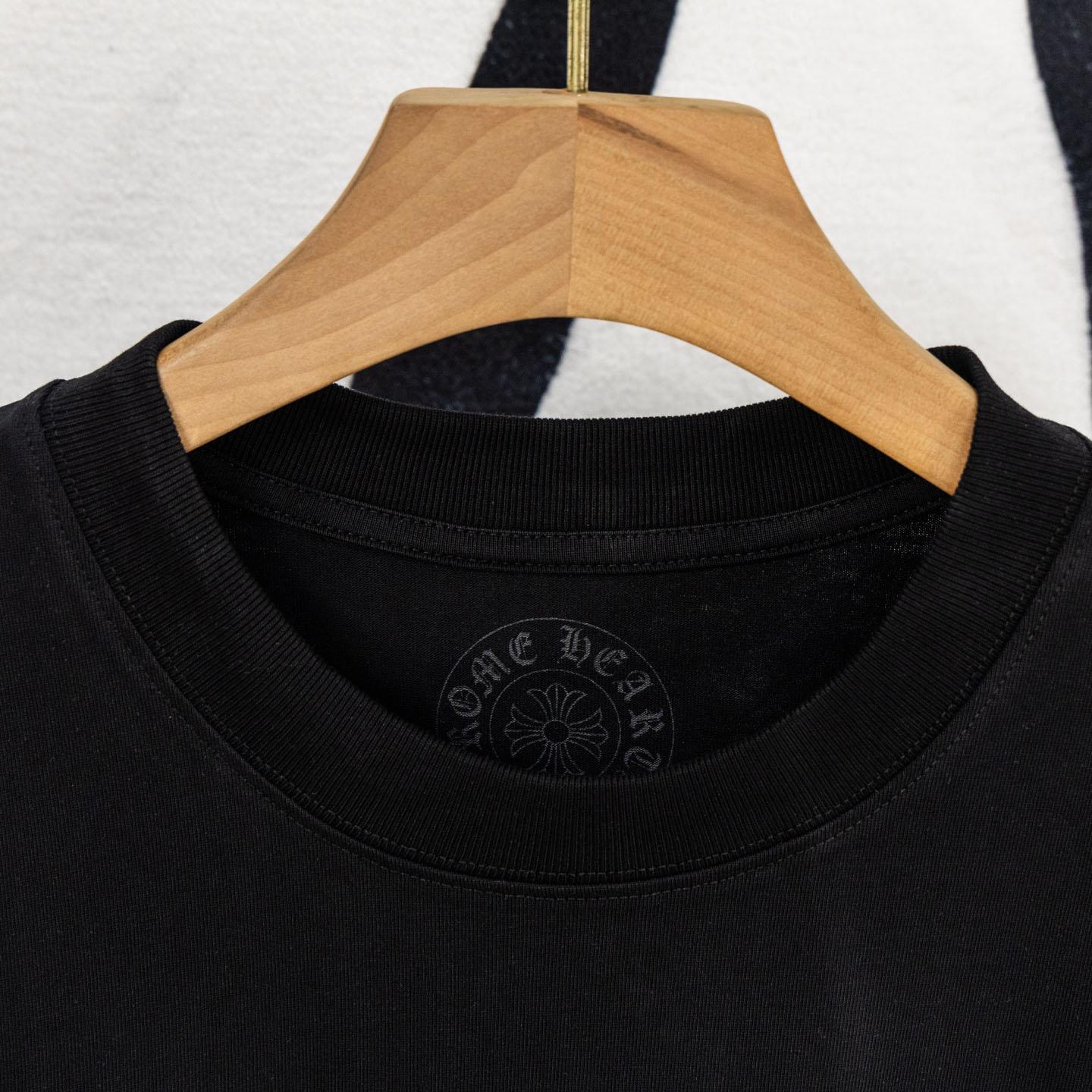Chrome Hearts Cross Tire Tracks Pocket T-Shirt 'Black' - DopestKickz