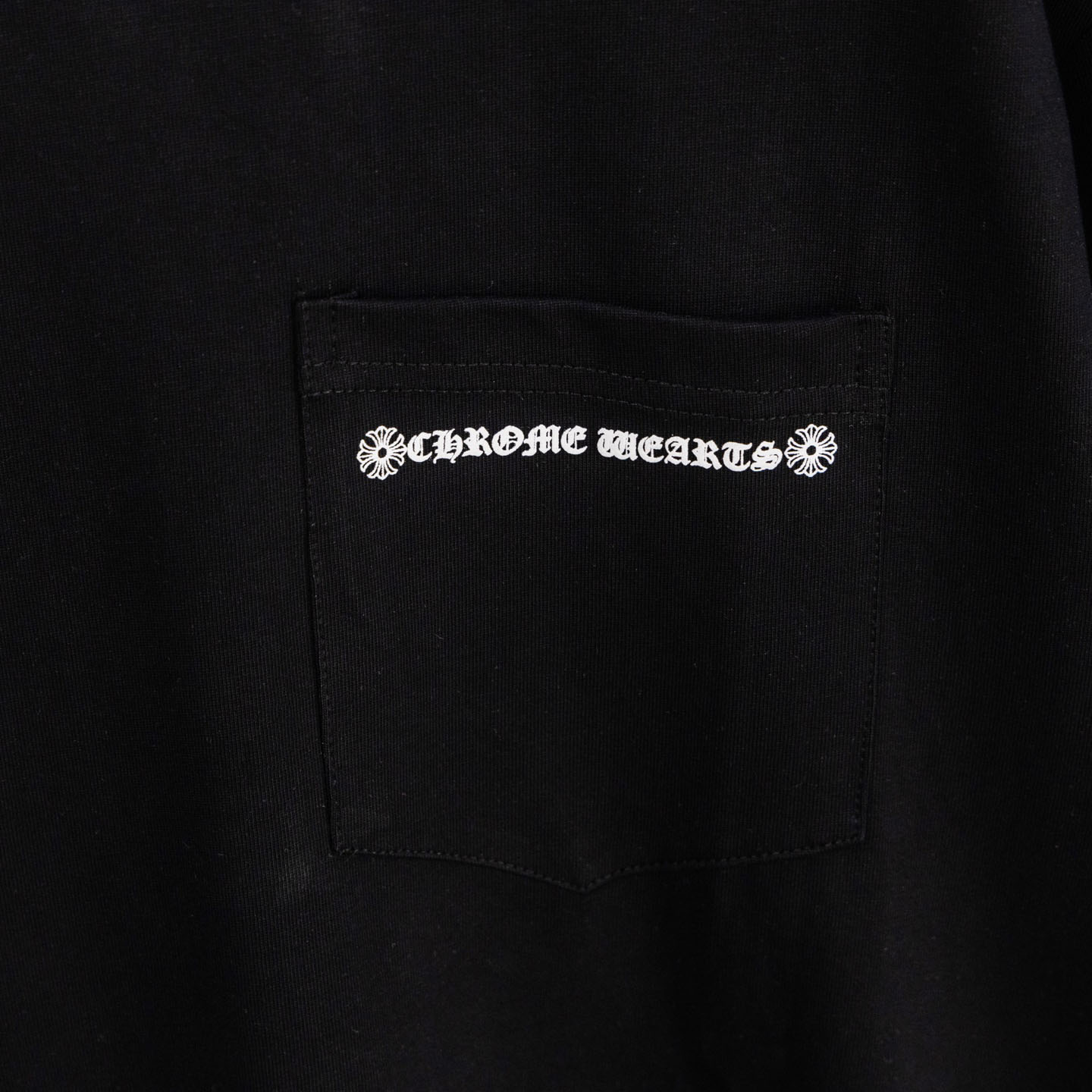 Chrome Hearts Cross Tire Tracks Pocket T-Shirt 'Black' - DopestKickz