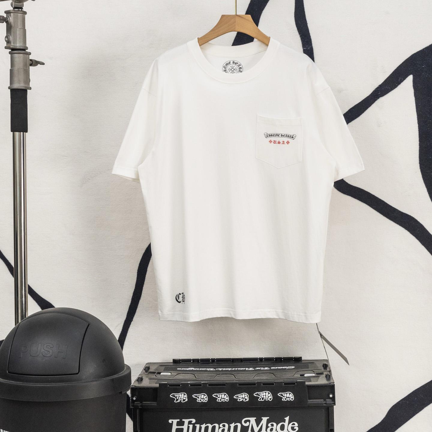 Chrome Hearts USA Flag Tee 'White' - DopestKickz