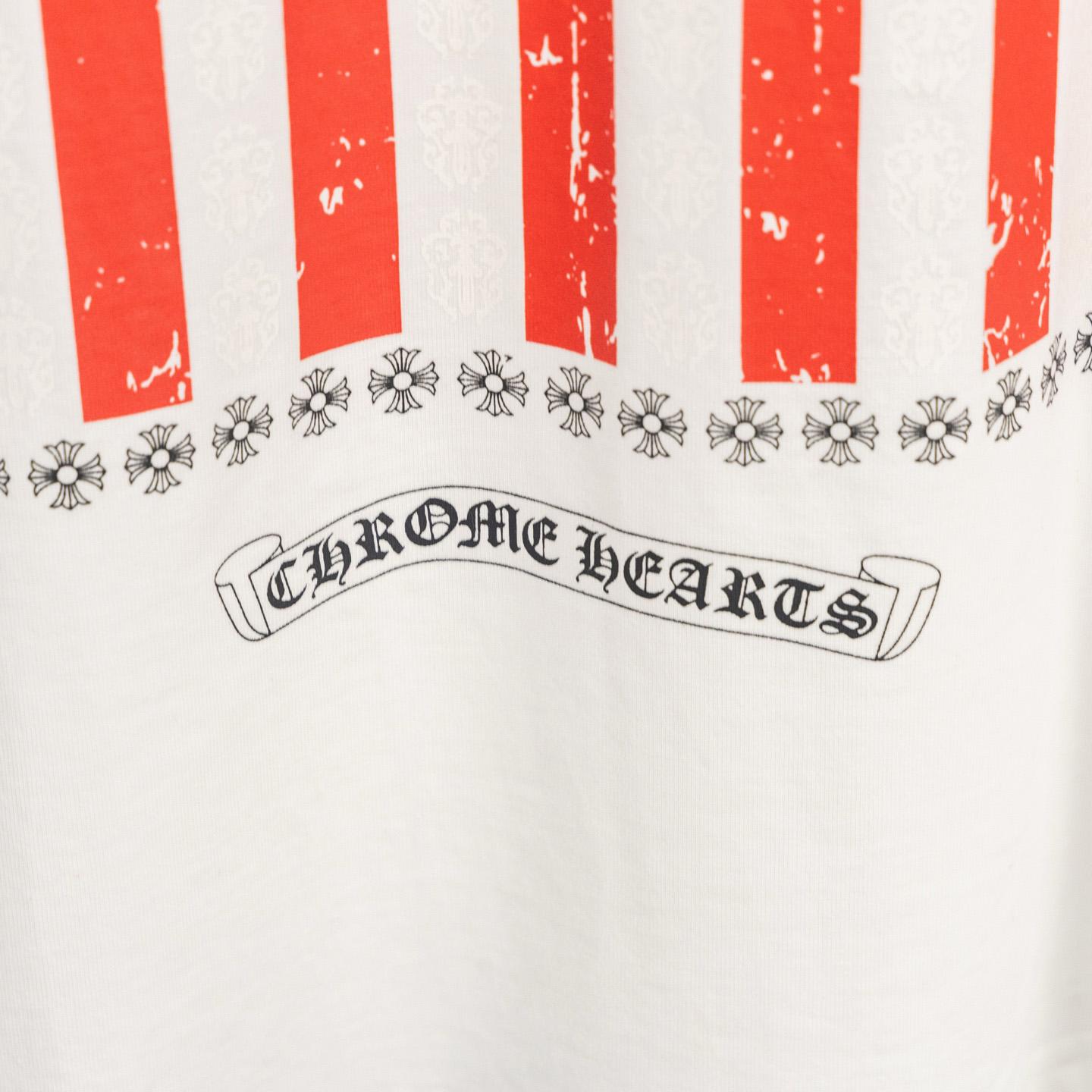 Chrome Hearts USA Flag Tee 'White' - DopestKickz