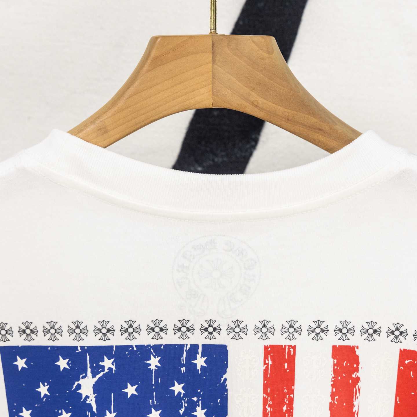 Chrome Hearts USA Flag Tee 'White' - DopestKickz