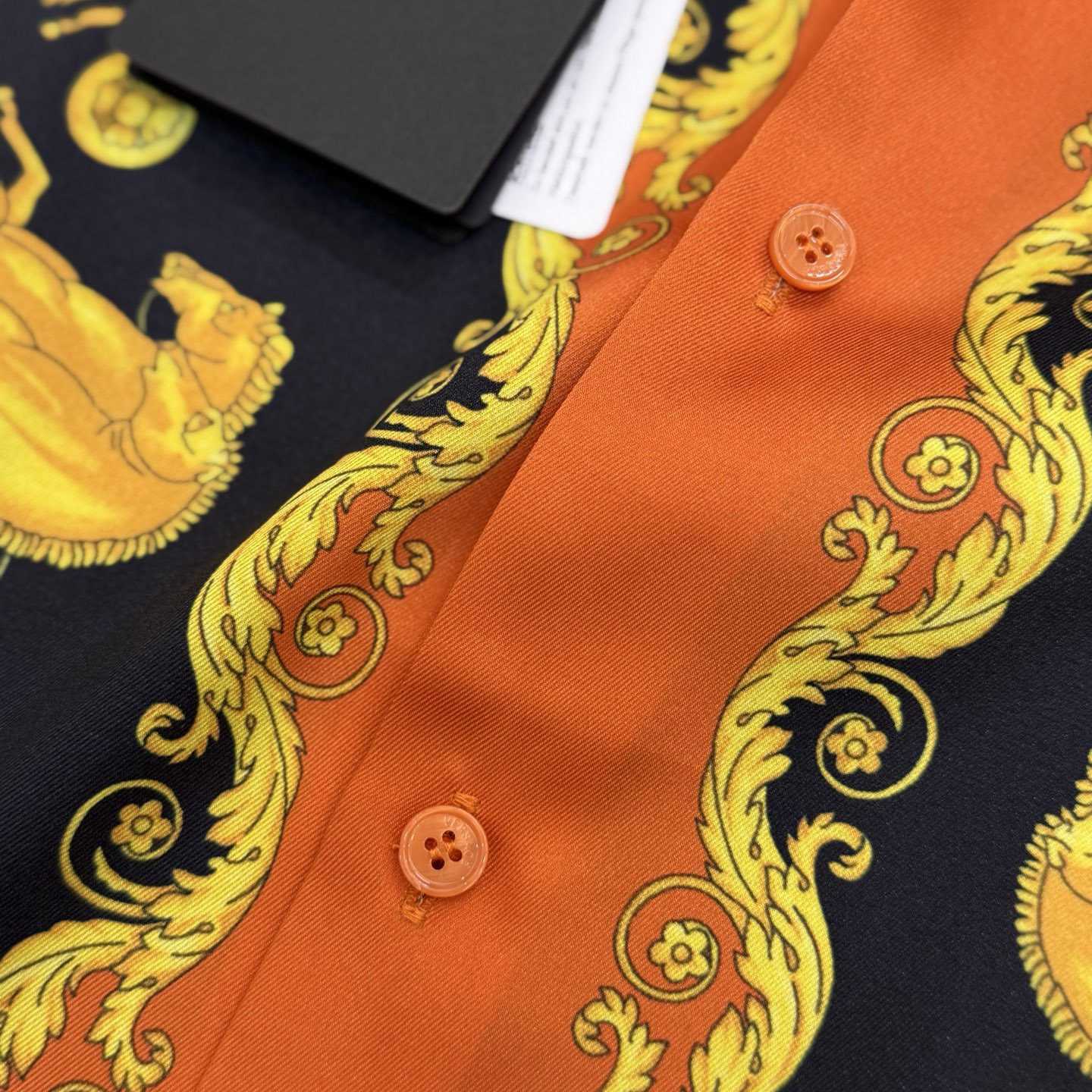 Versace Printed Silk Twill Regular Shirt - DopestKickz
