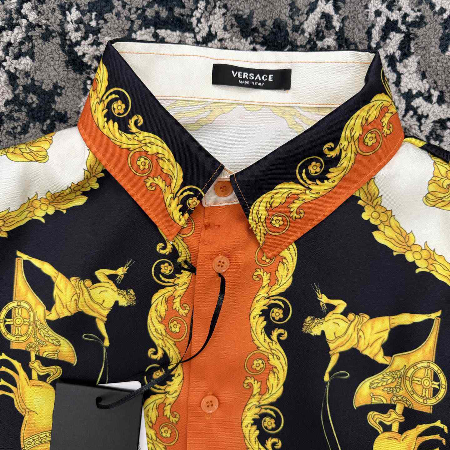 Versace Printed Silk Twill Regular Shirt - DopestKickz