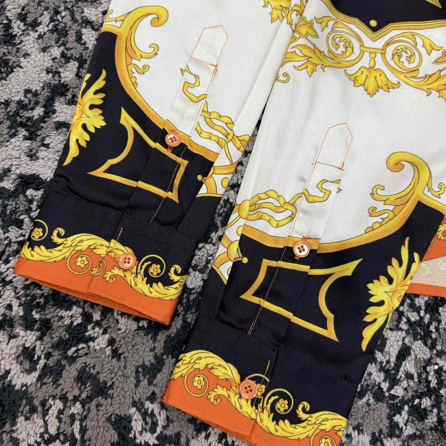 Versace Printed Silk Twill Regular Shirt - DopestKickz
