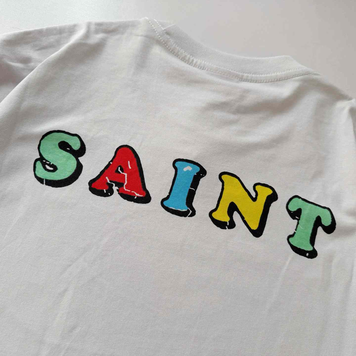 Saint Michael   'Destroy' SS T-Shirt In White - DopestKickz