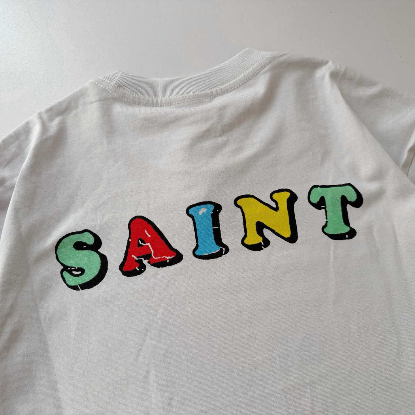 Saint Michael   'Destroy' SS T-Shirt In White - DopestKickz
