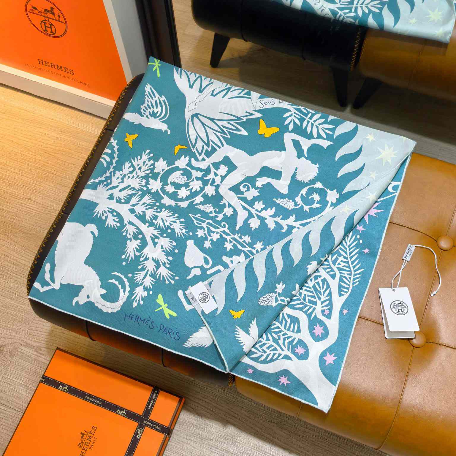 Hermes Sous le Charme D'Orphee Detail Scarf  - DopestKickz
