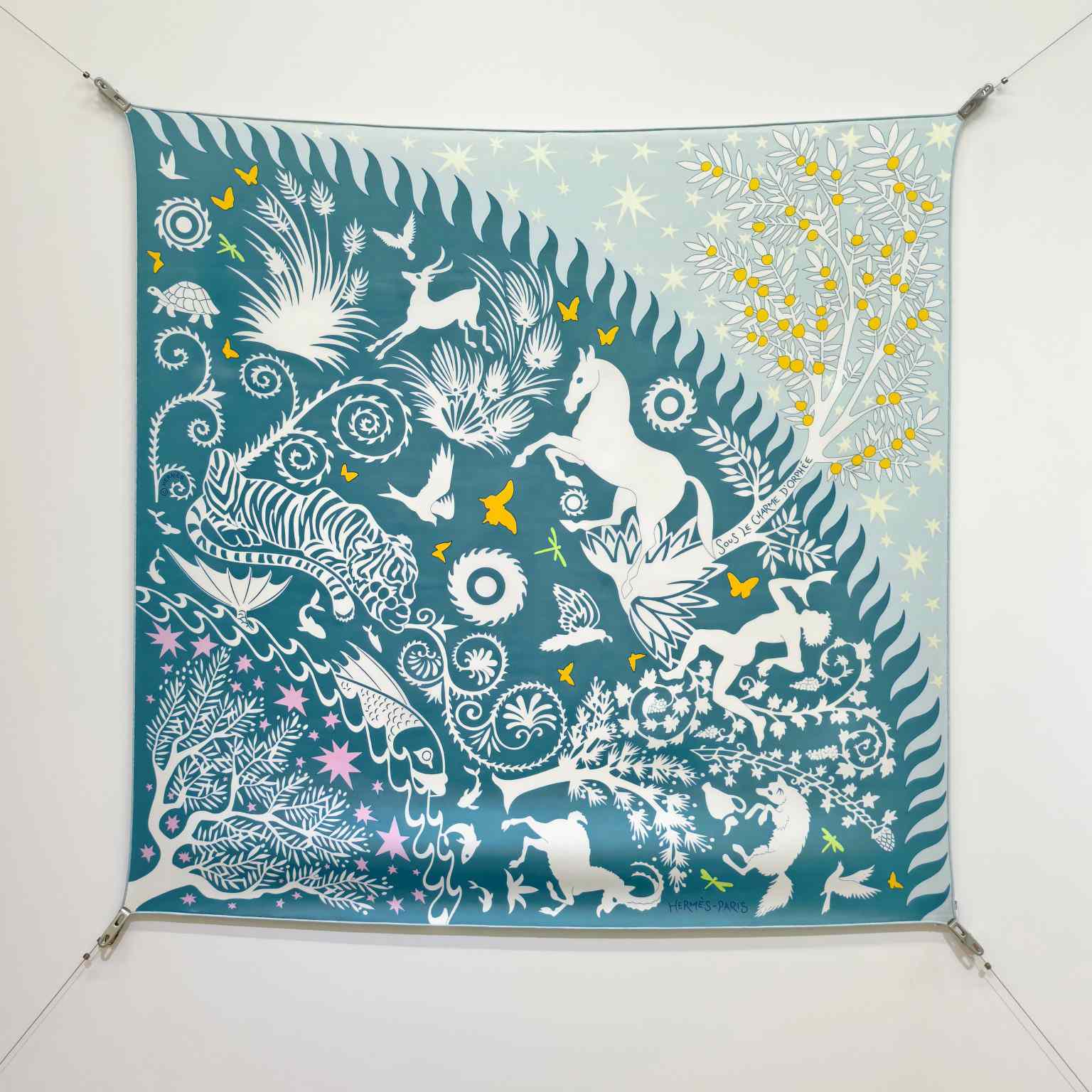 Hermes Sous le Charme D'Orphee Detail Scarf  - DopestKickz
