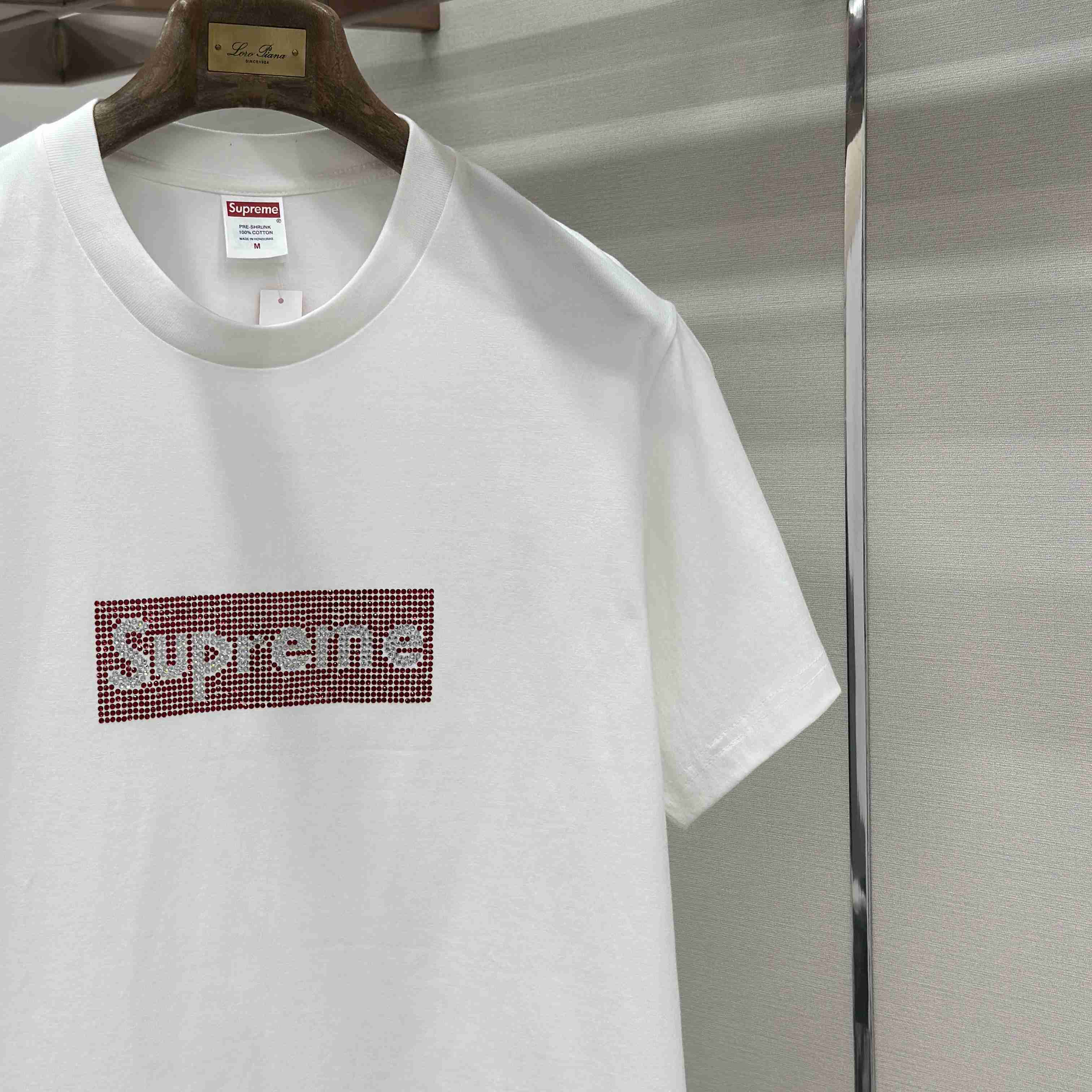Supreme x Swarovski Box Logo T-Shirt - DopestKickz