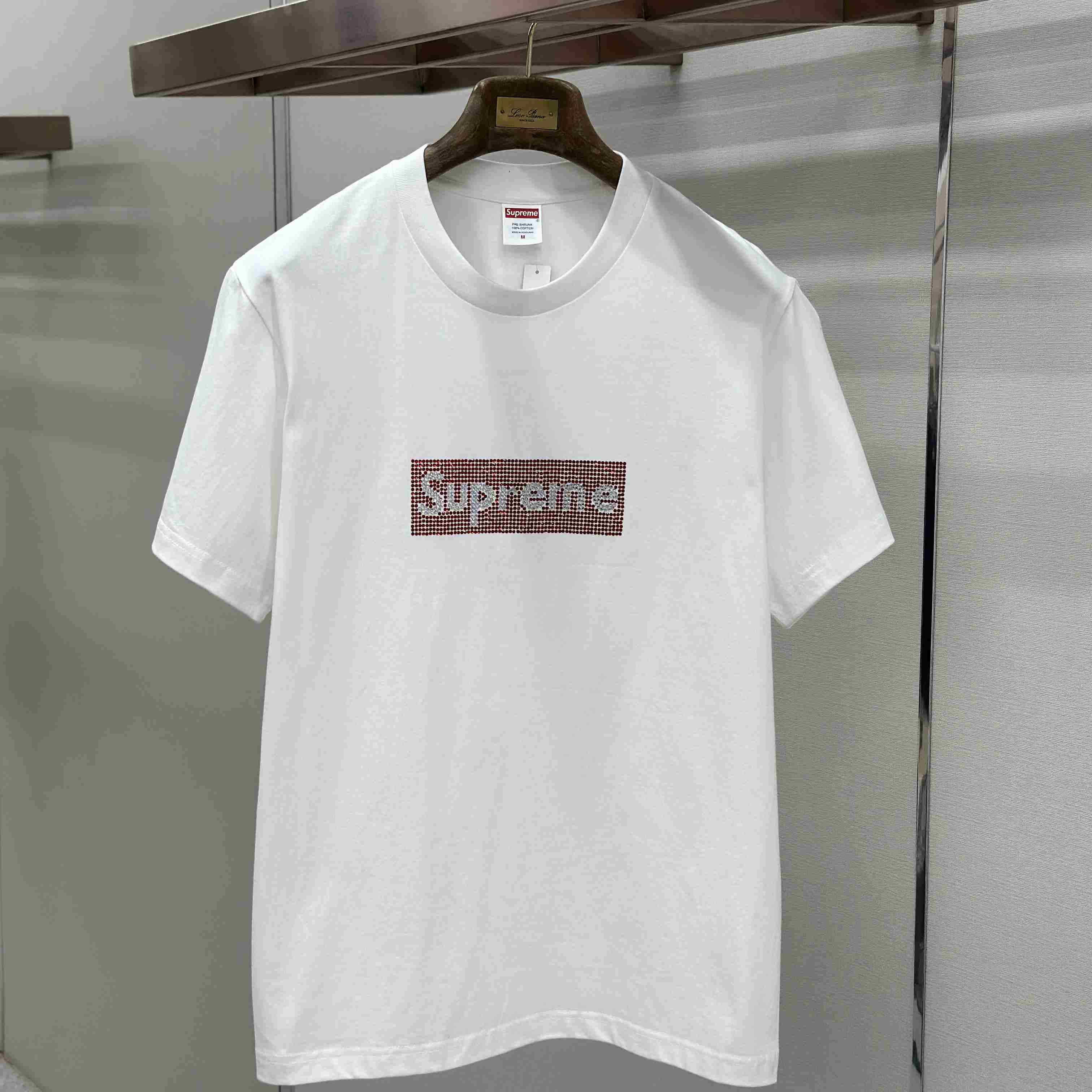 Supreme x Swarovski Box Logo T-Shirt - DopestKickz