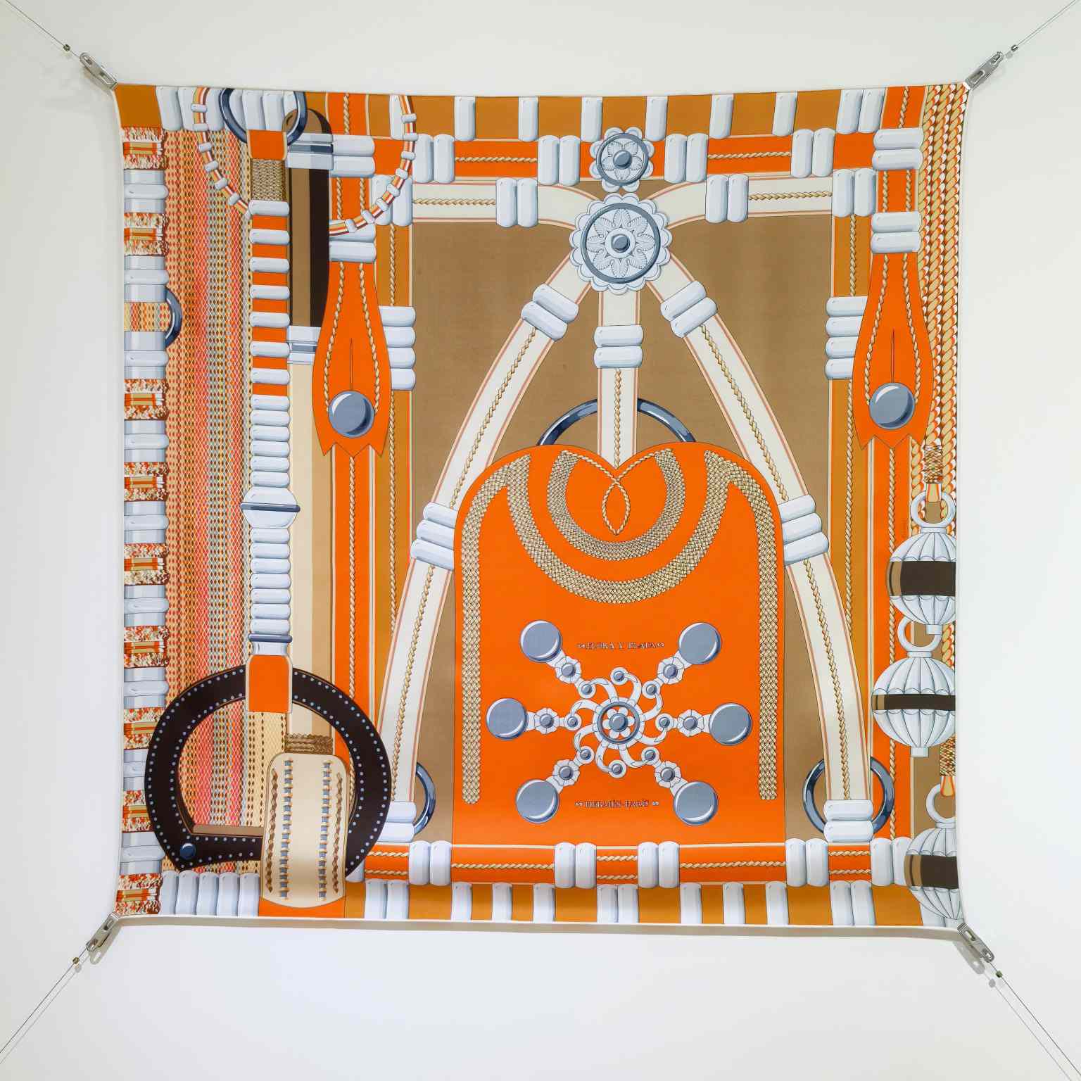 Hermes Flora Y Plata Scarf 90 - DopestKickz