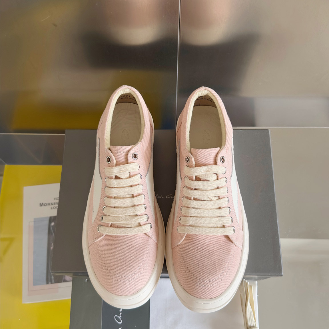 Rick Owens EDFU Vintage Low 'Faded Pink' - DopestKickz