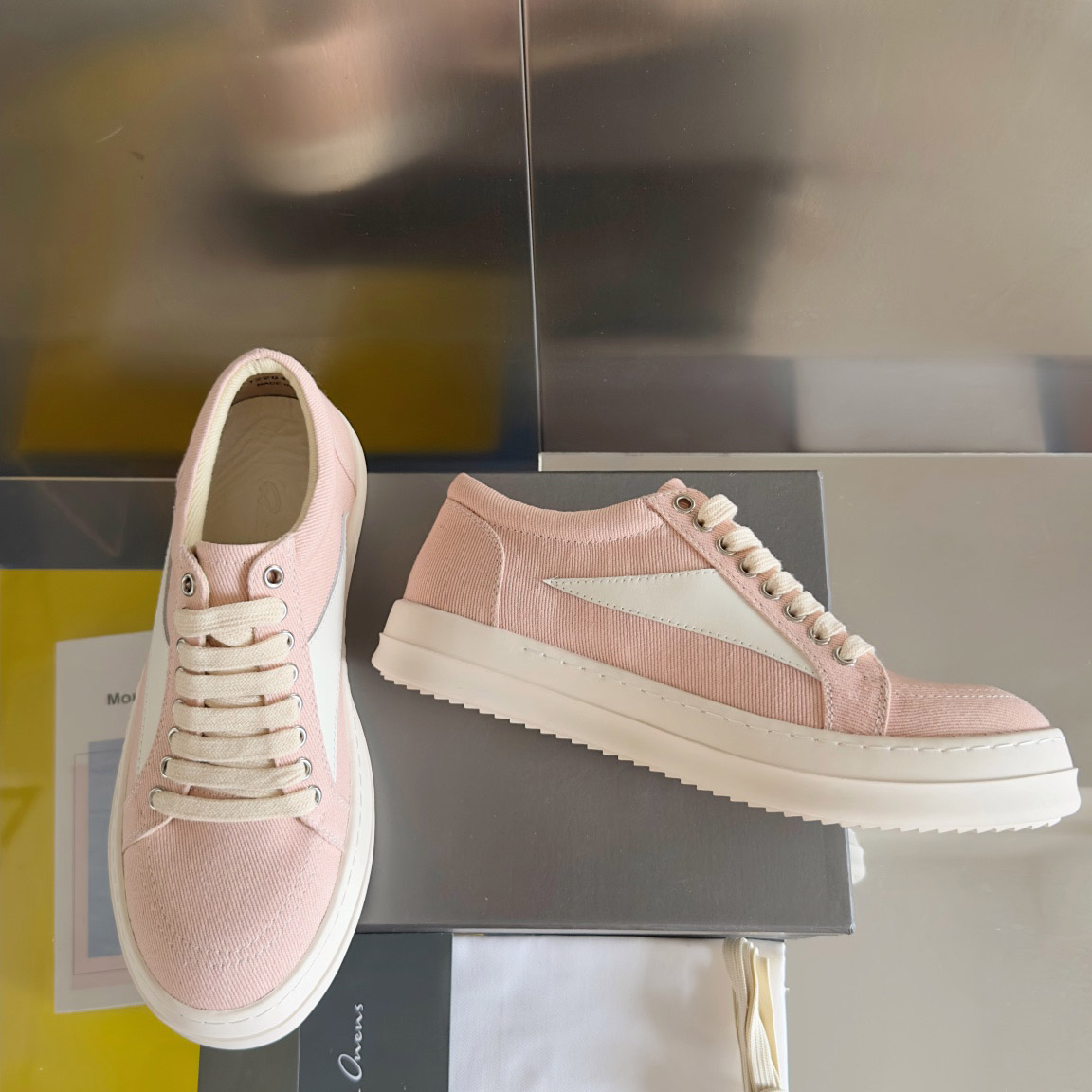 Rick Owens EDFU Vintage Low 'Faded Pink' - DopestKickz
